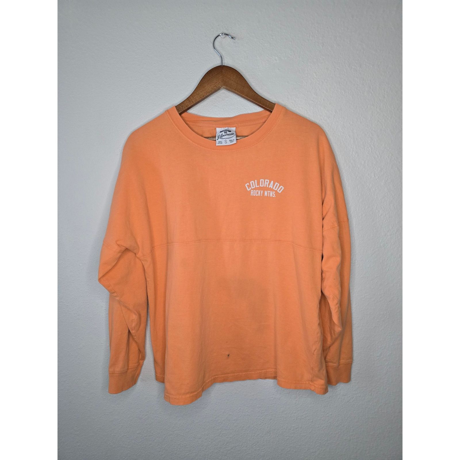 Other Colorado Long Sleeve Shirt Peach Rocky Mountain Small Tee Size S / US 4 / IT 40 - 8 Thumbnail