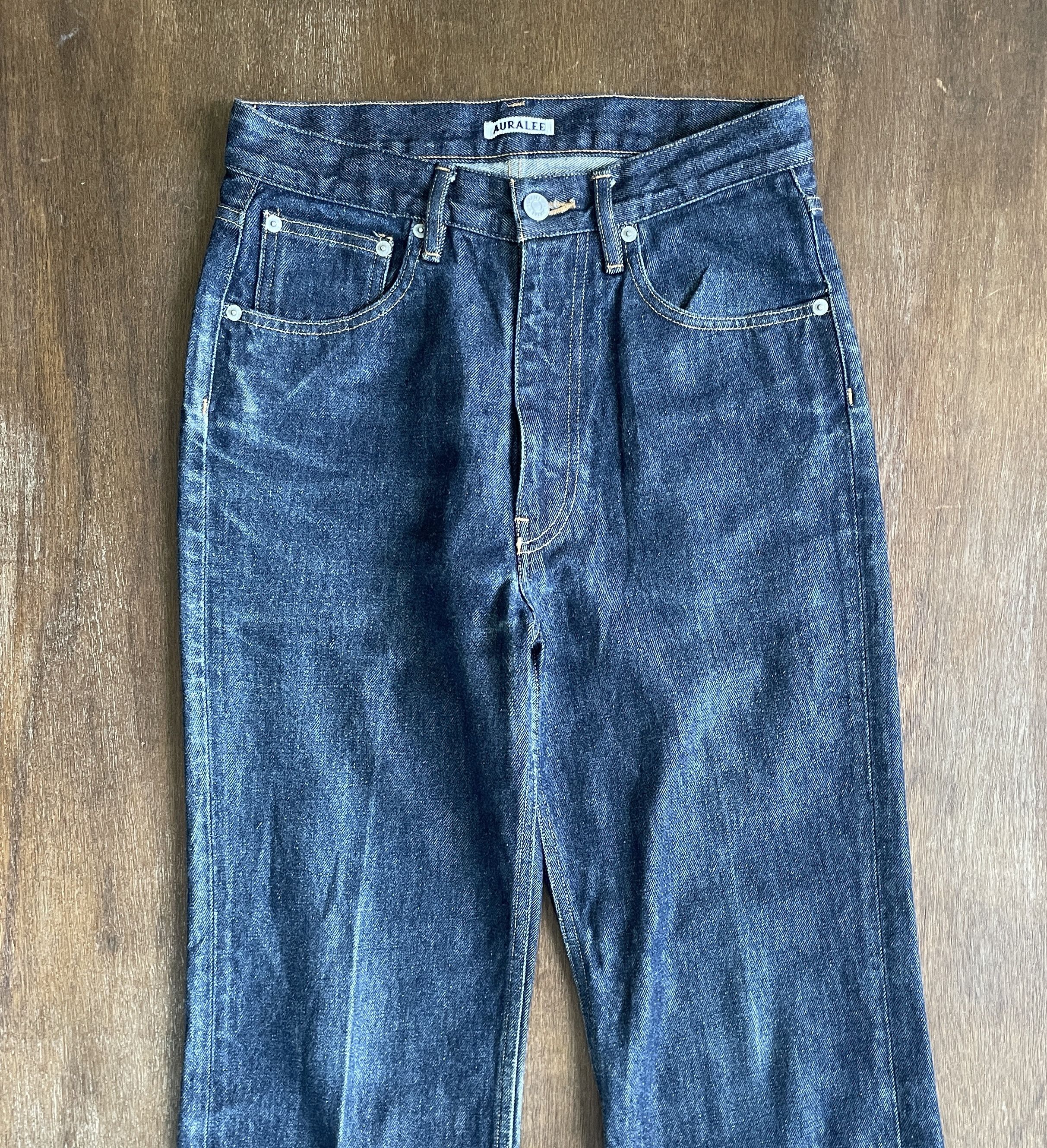 Auralee AURALEE Straight Leg Raw Denim Size US 27 - 2 Thumbnail