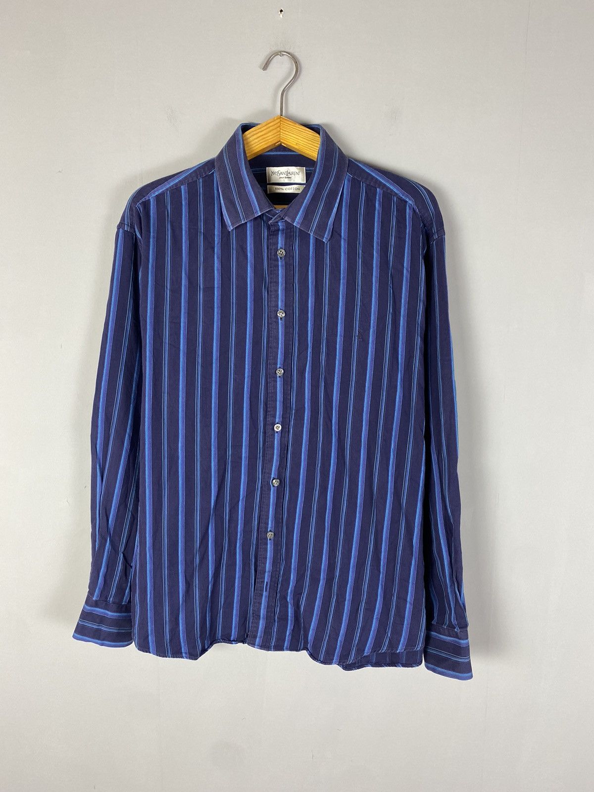 Yves Saint Laurent Vintage 90s Yves Saint Laurent shirt Size US XL / EU 56 / 4 - 1 Thumbnail