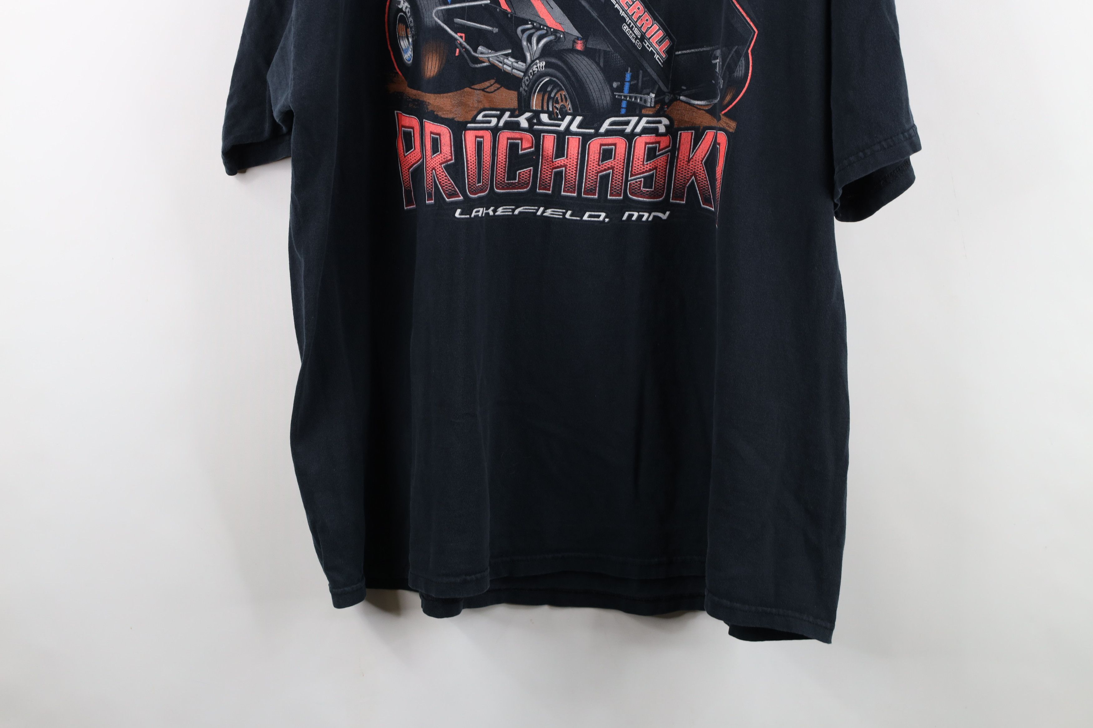 Vintage Vintage Y2K Skylar Prochaska Racing Tribal T-Shirt Black Size US XXL / EU 58 / 5 - 14 Thumbnail