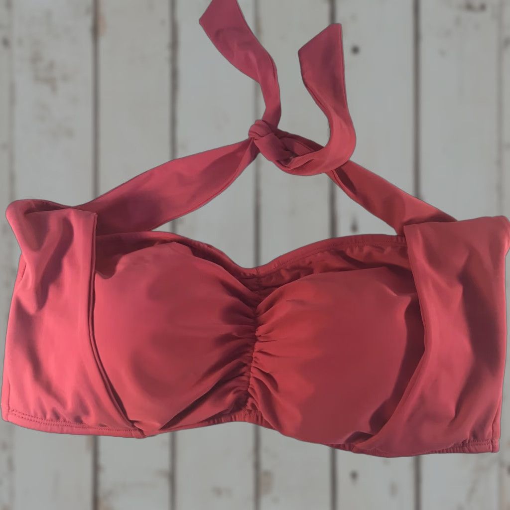 Forever 21 Forever 21 Pink Halter Bandeau Swim Top Womens 1X DD Adjustable Padded Stretch Beachwear Size XL / US 12-14 / IT 48-50 - 1 Thumbnail