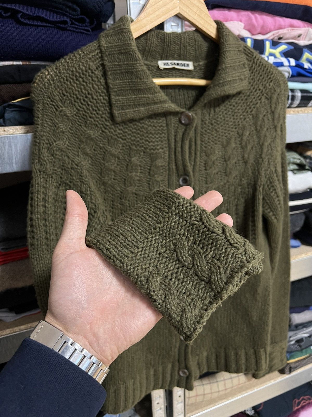 Jil Sander × Vintage Jil Sander Women Knitted Cardigan Sweater Cashmere Button Up Size XS / US 0-2 / IT 36-38 - 4 Thumbnail