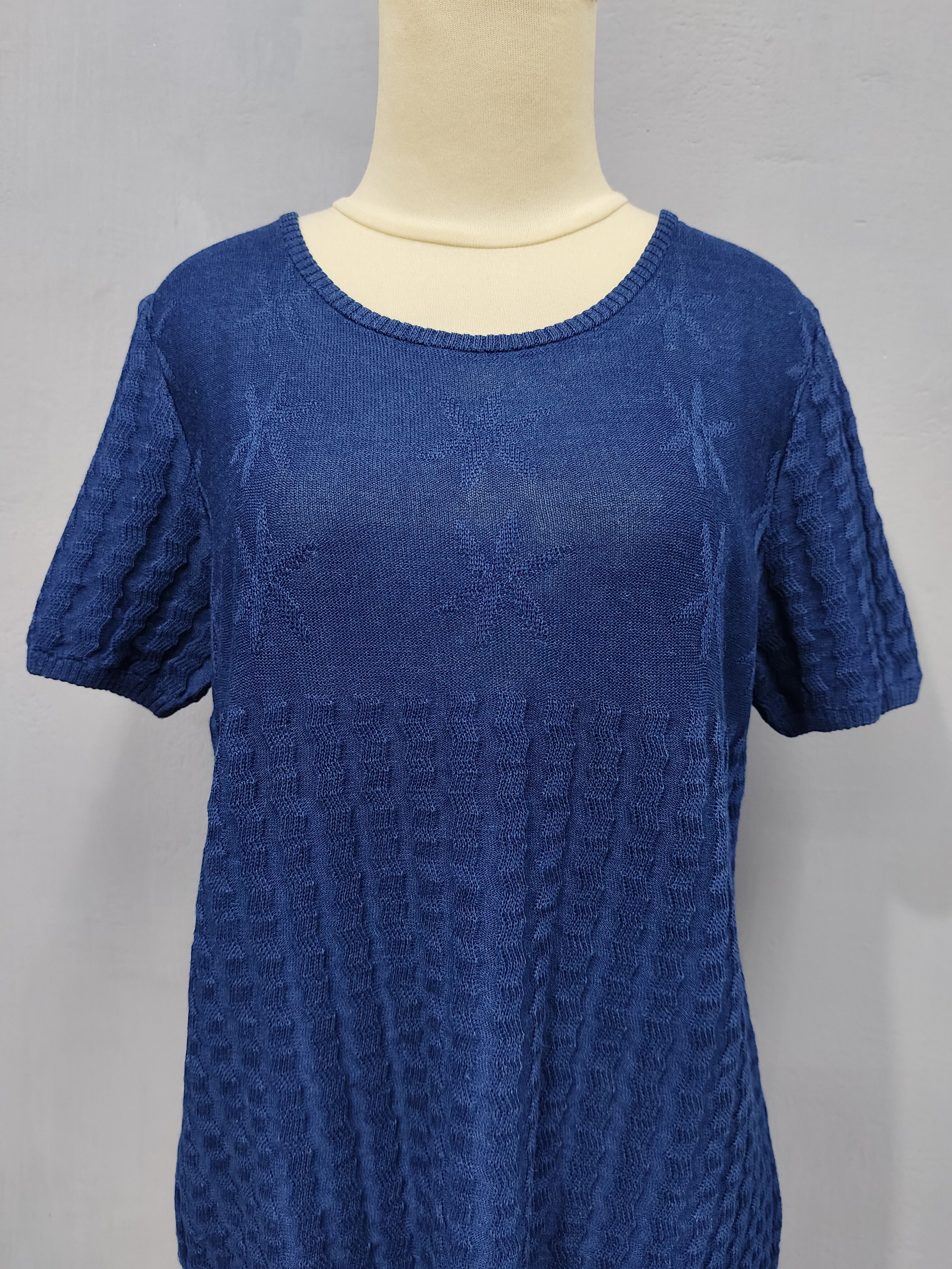Yves Saint Laurent 80s Yves Saint Laurent Sea Star Pattern Knitted Size L / US 10 / IT 46 - 2 Thumbnail