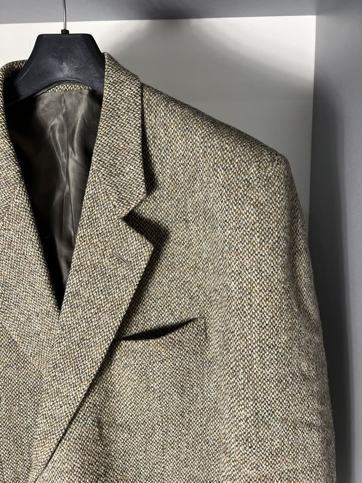 Harris Tweed × Vintage VERY RARE HARRIS TWEED ENGLAND DESIGNER BLAZER CASUAL 90s Size 46R - 2 Thumbnail
