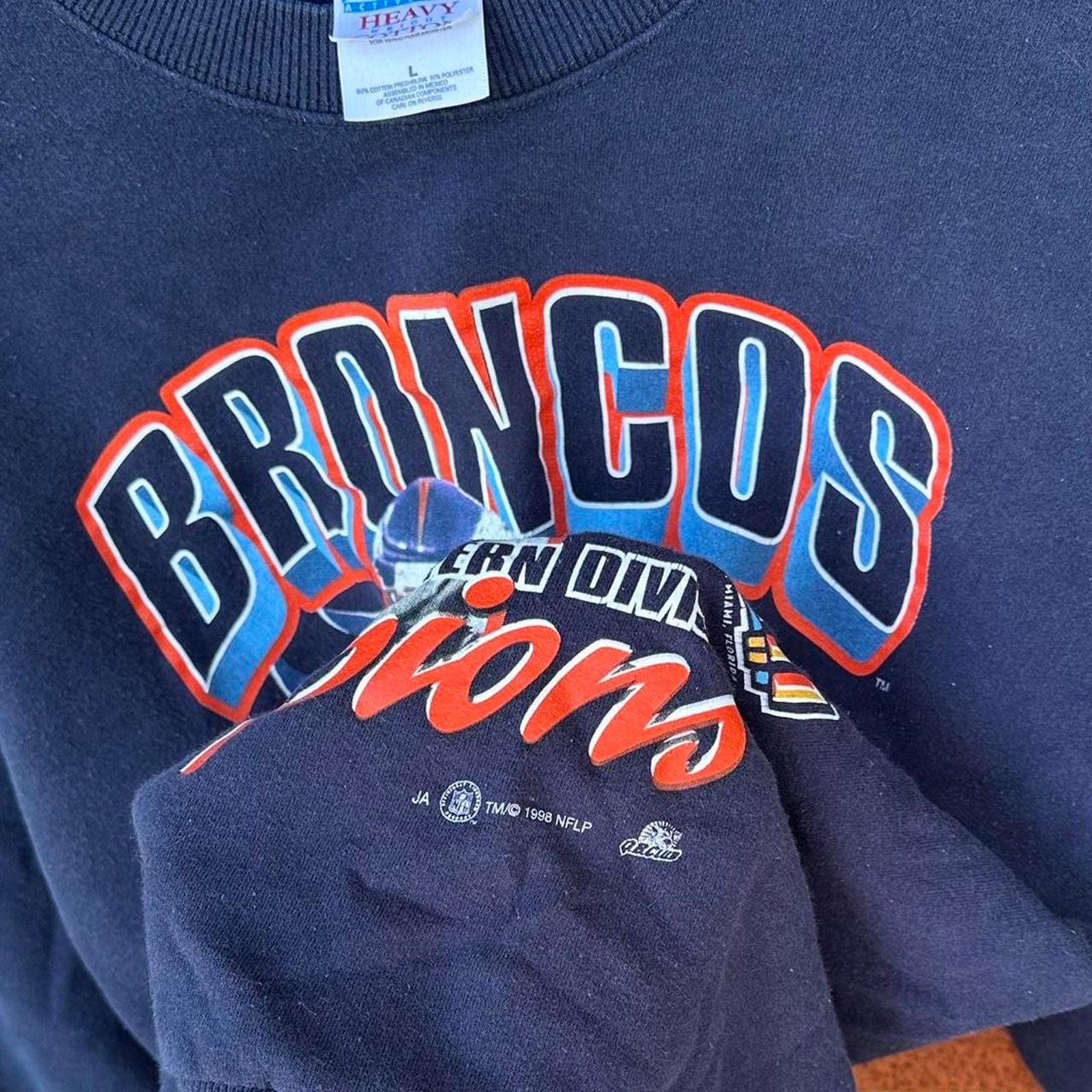NFL Vintage 1998 terrell davis denver broncos champions crewneck Size US L / EU 52-54 / 3 - 4 Thumbnail