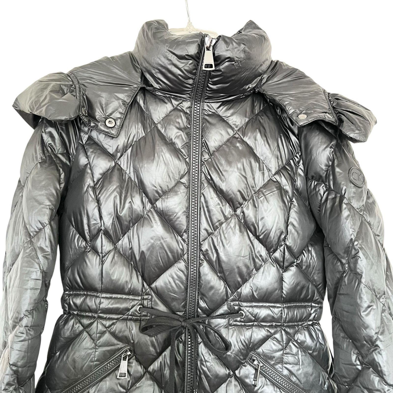Calvin Klein Calvin Klein Black Diamond-Quilting Down Puffer Jacket Size S / US 4 / IT 40 - 4 Thumbnail