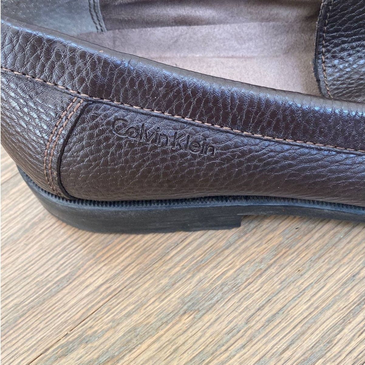 Calvin Klein Calvin Klein Brown Leather Loafers Size 9.5 Size US 9.5 / EU 42-43 - 5 Thumbnail