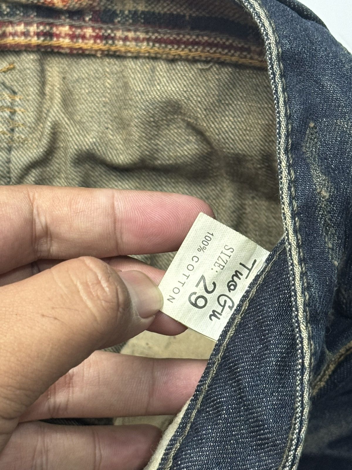 If Six Was Nine Japanese TuoGu Denim Distressed Styled Size US 29 - 11 Thumbnail