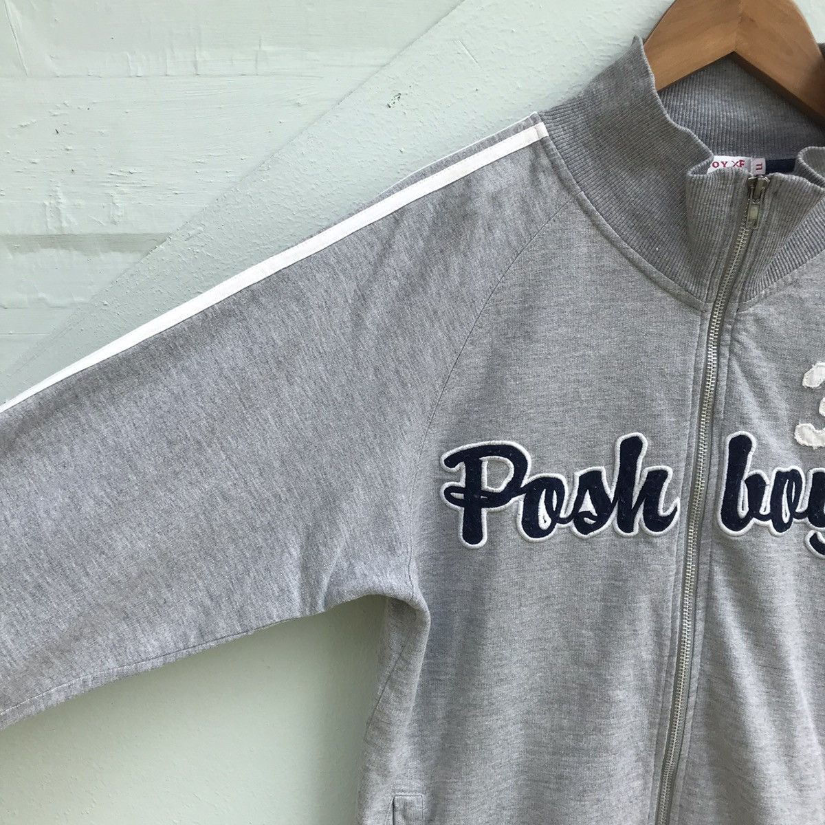 Japanese Brand Poshboy Spell Out Bold Sweater Zip Up Size US S / EU 44-46 / 1 - 4 Thumbnail