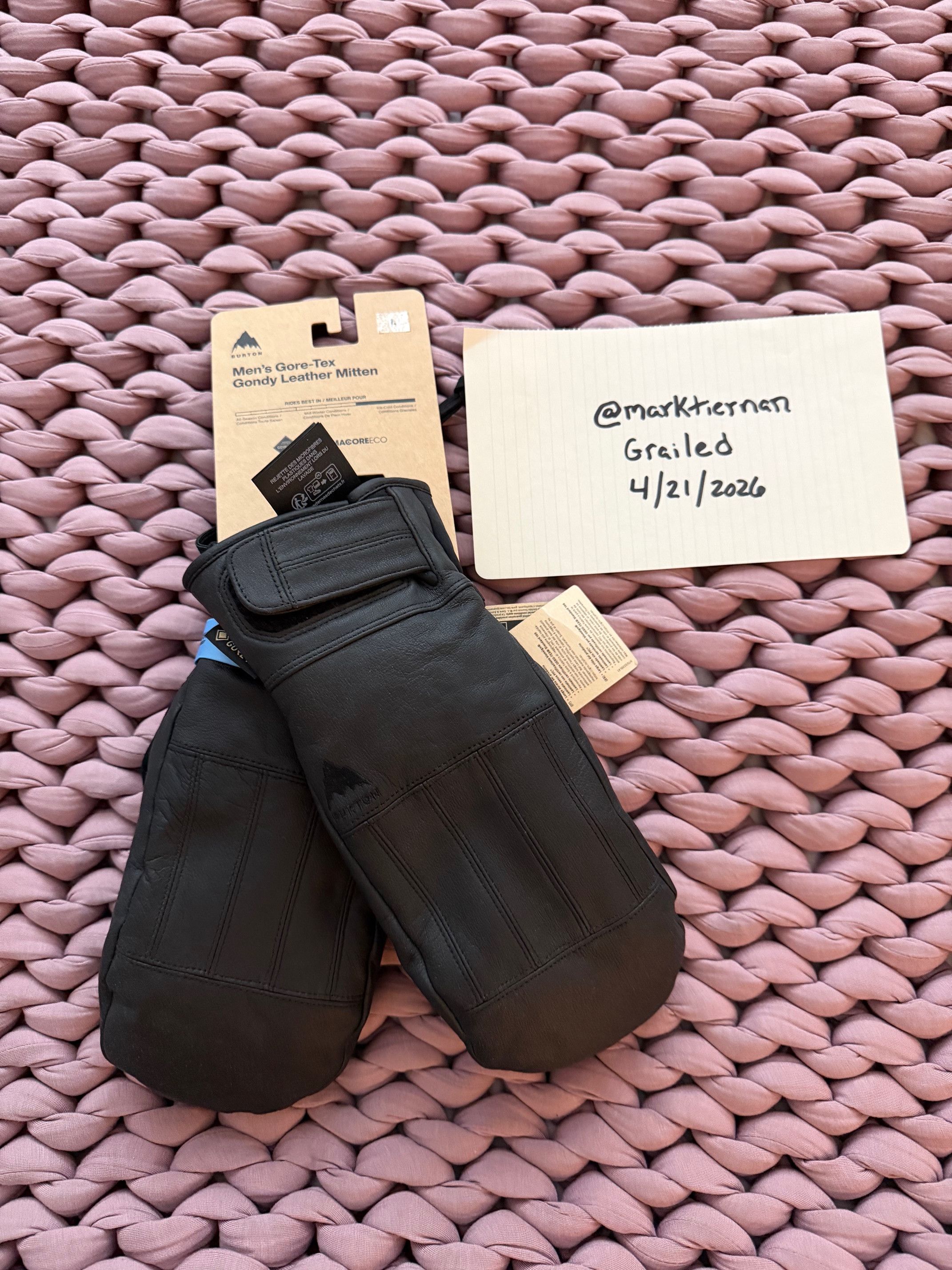 Burton Burton Gondy GORE-TEX Leather Mittens - Size Large Size ONE SIZE - 1 Thumbnail