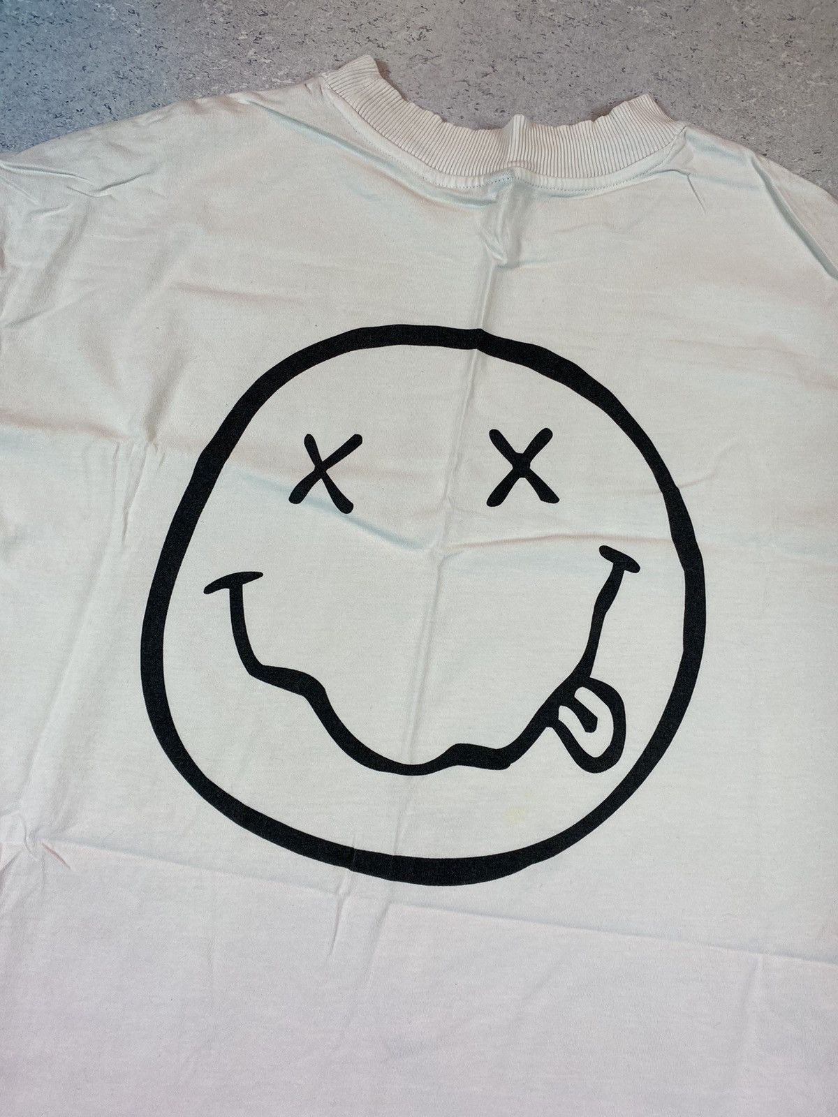 Band Tees Nirvana Men’s White T-shirt With Big Logo Size Medium Size US M / EU 48-50 / 2 - 5 Thumbnail