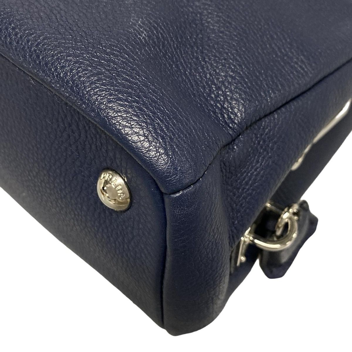 Prada PRADA Triangle Logo Handbag 1BA853 Baltico (Navy) Size ONE SIZE - 9 Thumbnail