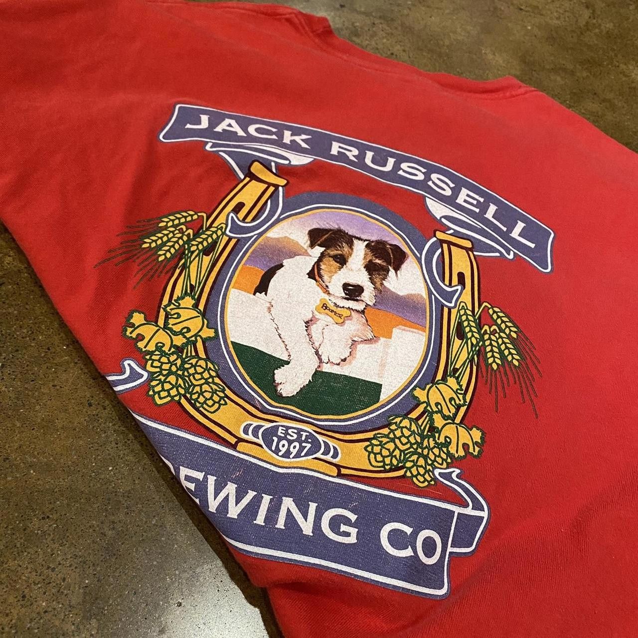 Designer Red Jack Russell Brewing Co. Tee Size US XL / EU 56 / 4 - 5 Thumbnail