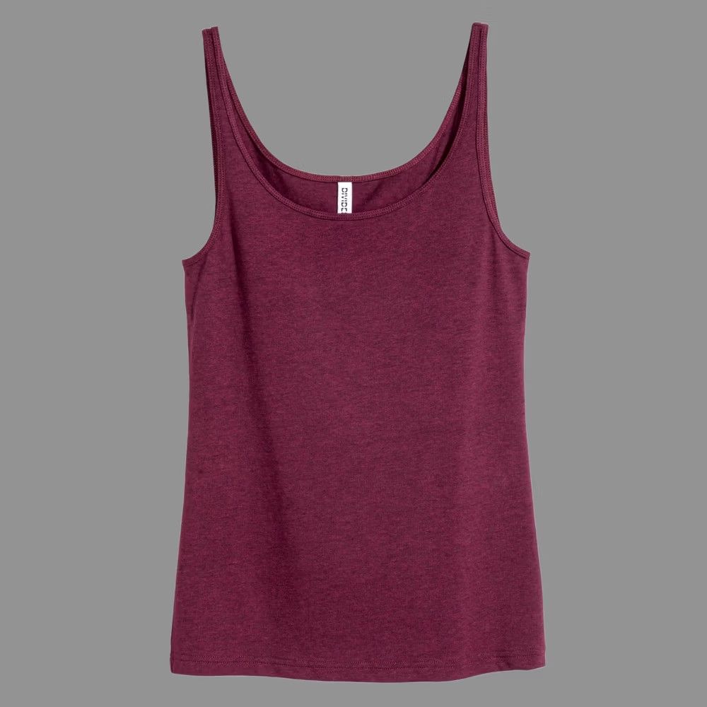 Old Navy H&M DIVIDED Jersey vest top - Plum - Ladies | H&M MEDIUM Tank Top Women Ribbed Sleeveless Size M / US 6-8 / IT 42-44 - 1 Thumbnail