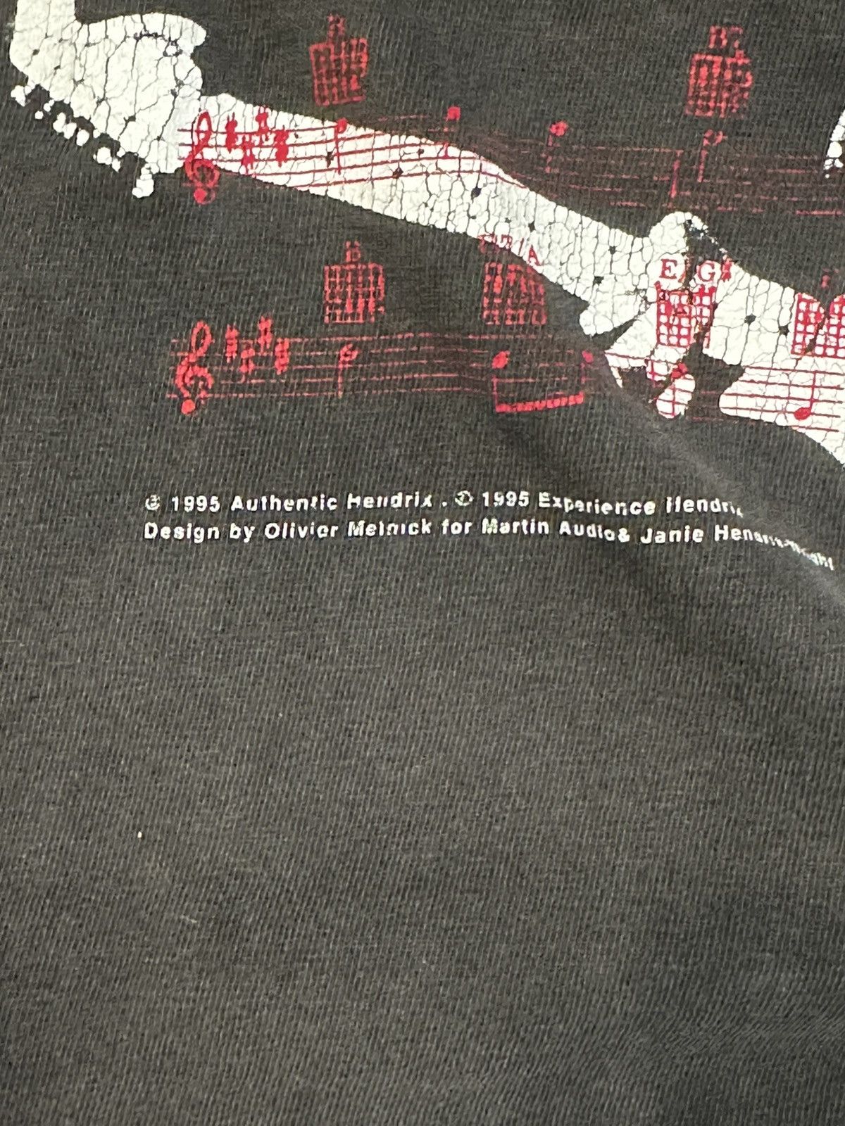 Band Tees Vintage 1995 Jimi Hendrix Electric Guitar Festival Seattle Size US XXL / EU 58 / 5 - 3 Thumbnail