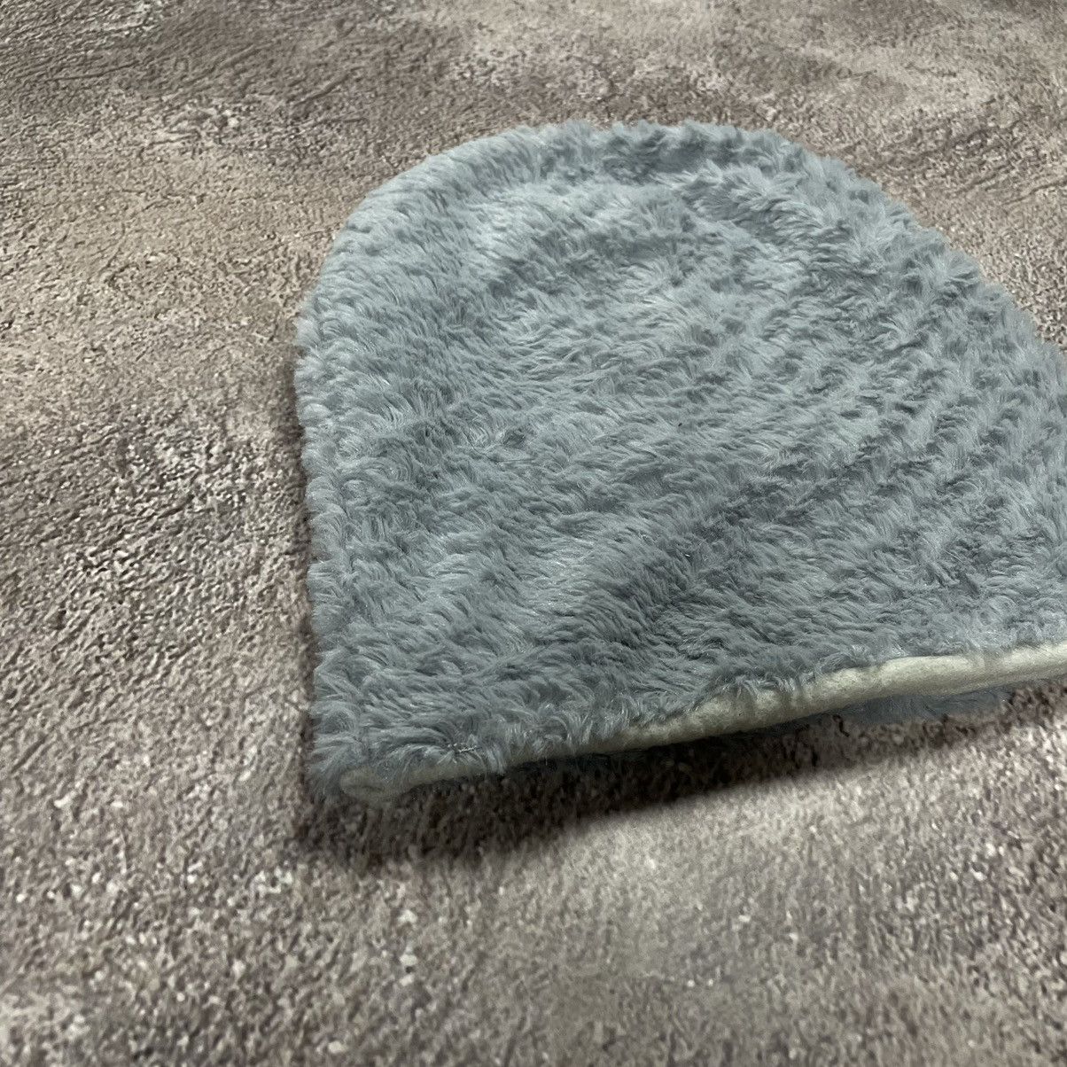 Vintage Vintage 90s Faded Grey Mohair Beanie Knit Hat Streetwear OS Size ONE SIZE - 4 Thumbnail