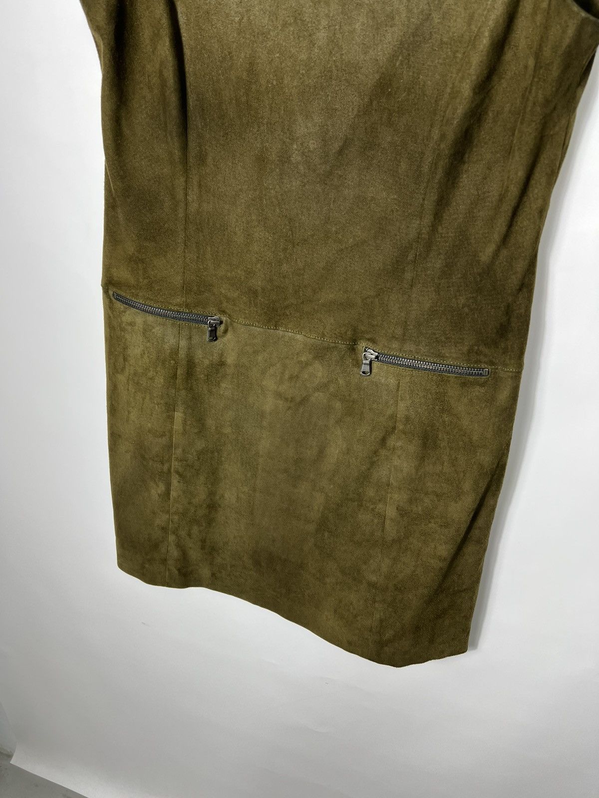 Vintage Luxury Designer Ventcouvert Leather Midi Dress Size FR 42 Size M / US 6-8 / IT 42-44 - 2 Thumbnail