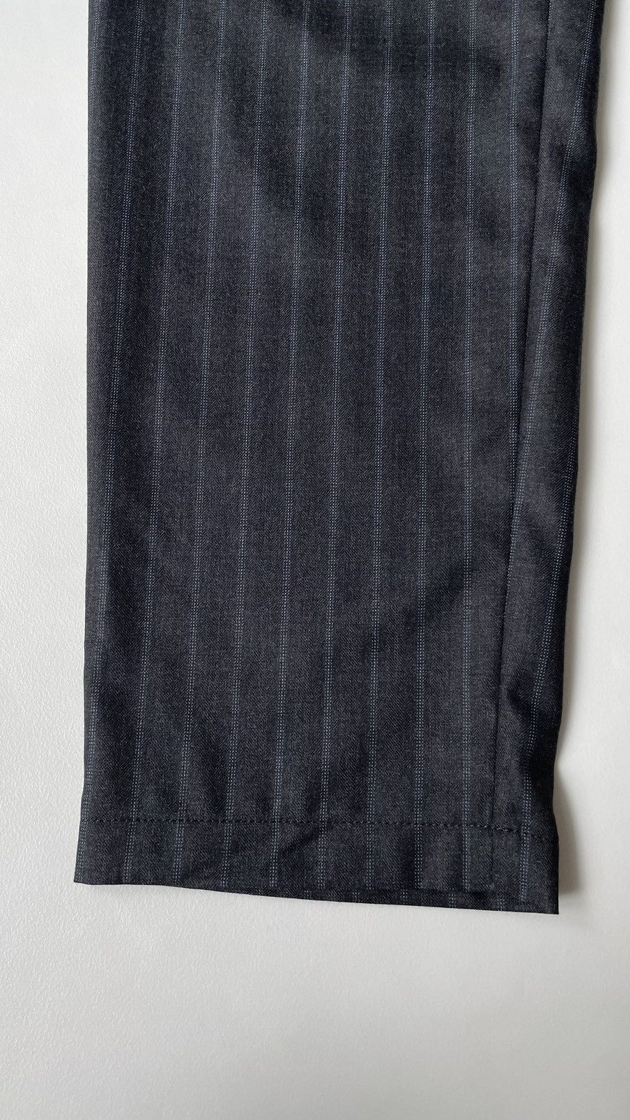Comme des Garcons A/W 09 Grey / Blue Pinstripe Wool Trousers Size US 31 - 8 Thumbnail