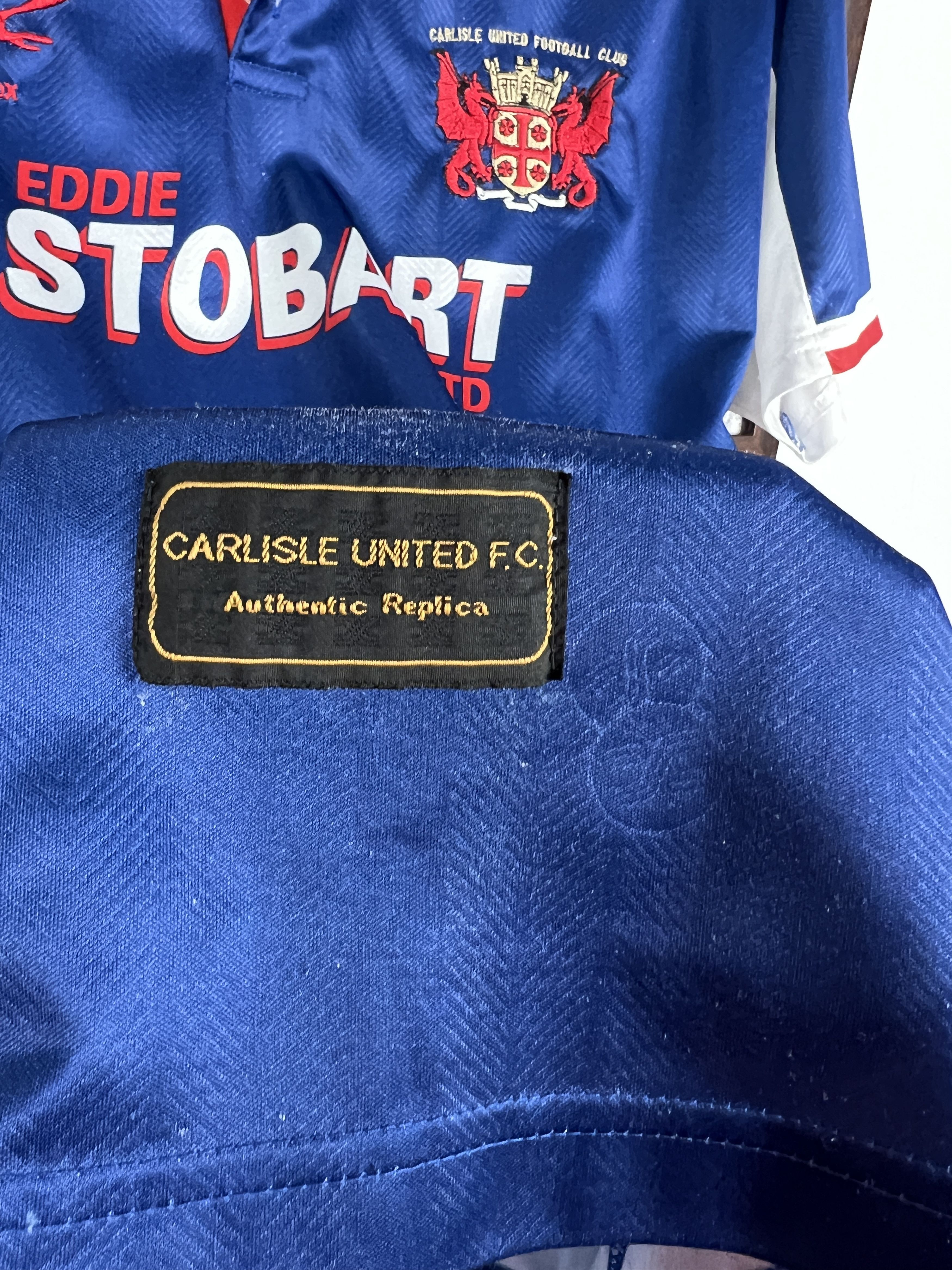 Vintage Carlisle United football shirt Soccer Jersey Trikot Boys M Size US XXS / EU 40 - 4 Thumbnail