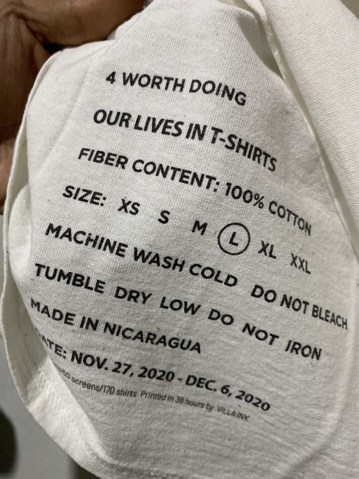 Virgil Abloh Virgil Abloh x 4 Worth Doing Limited Tshirt Size US L / EU 52-54 / 3 - 6 Thumbnail
