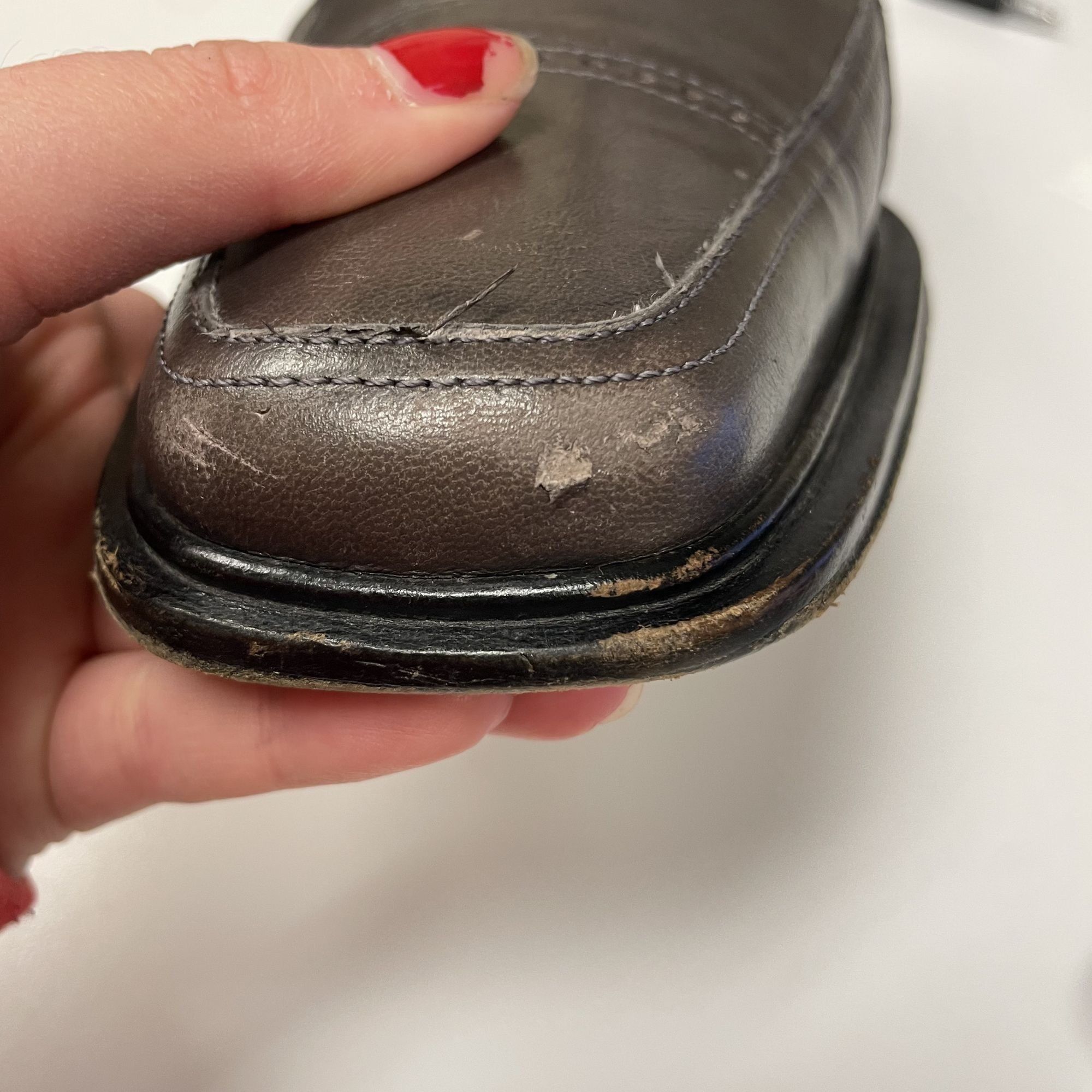 Other Vtg David Eden HANDMADE Gray Leather MONK STRAP Loafers Size US 8 / EU 41 - 9 Thumbnail