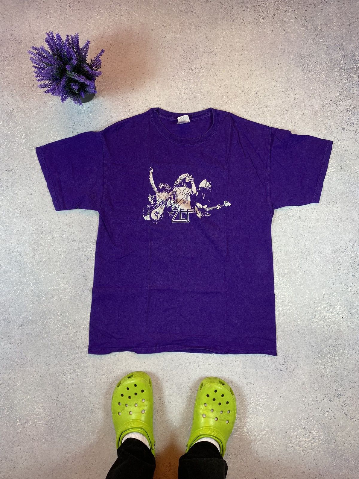 Band Tees × Vintage Vintage Led Zeppelin Men’s T-shirt With Big Logo Size Large Size US L / EU 52-54 / 3 - 2 Thumbnail