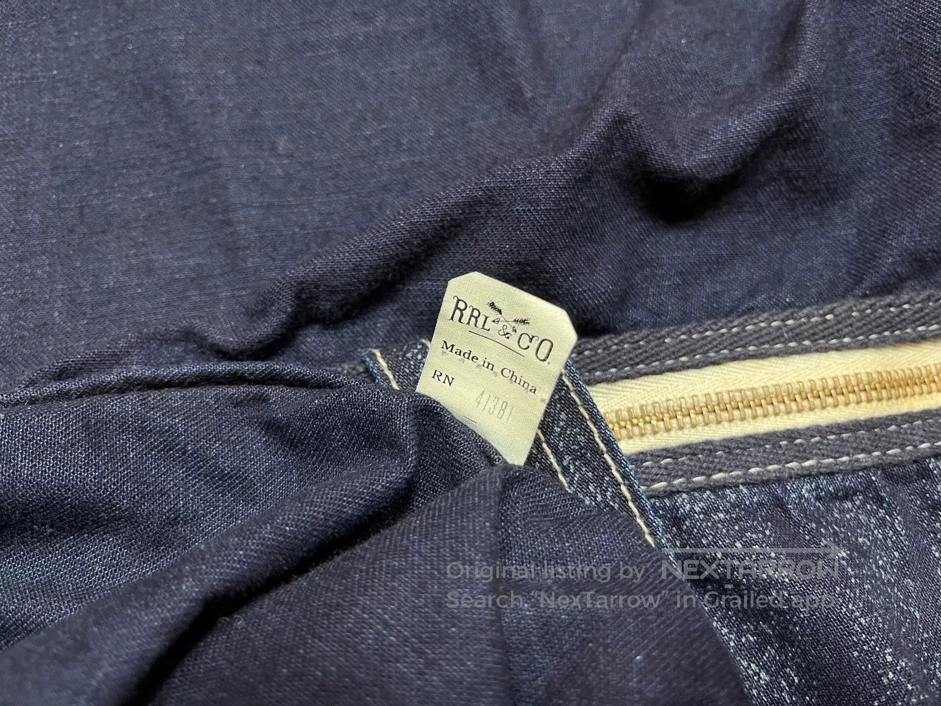 RRL Ralph Lauren RRL Indigo Dyed Motorcycle Bag. Size ONE SIZE - 8 Thumbnail