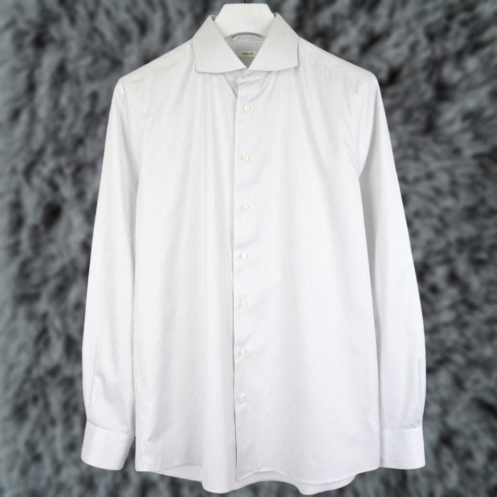 Suitsupply SUITSUPPLY Traveller Slim Fit Formal Shirt Men's 43 / 16 Button Up Long Sleeve Grey Size 46R - 1 Thumbnail