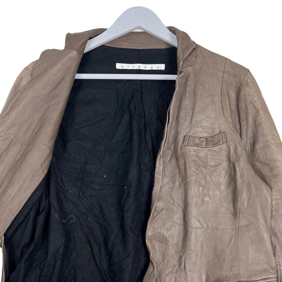 If Six Was Nine 🔥 AILEFAN ASYMMETRIC LEATHER JACKET Size US S / EU 44-46 / 1 - 10 Thumbnail
