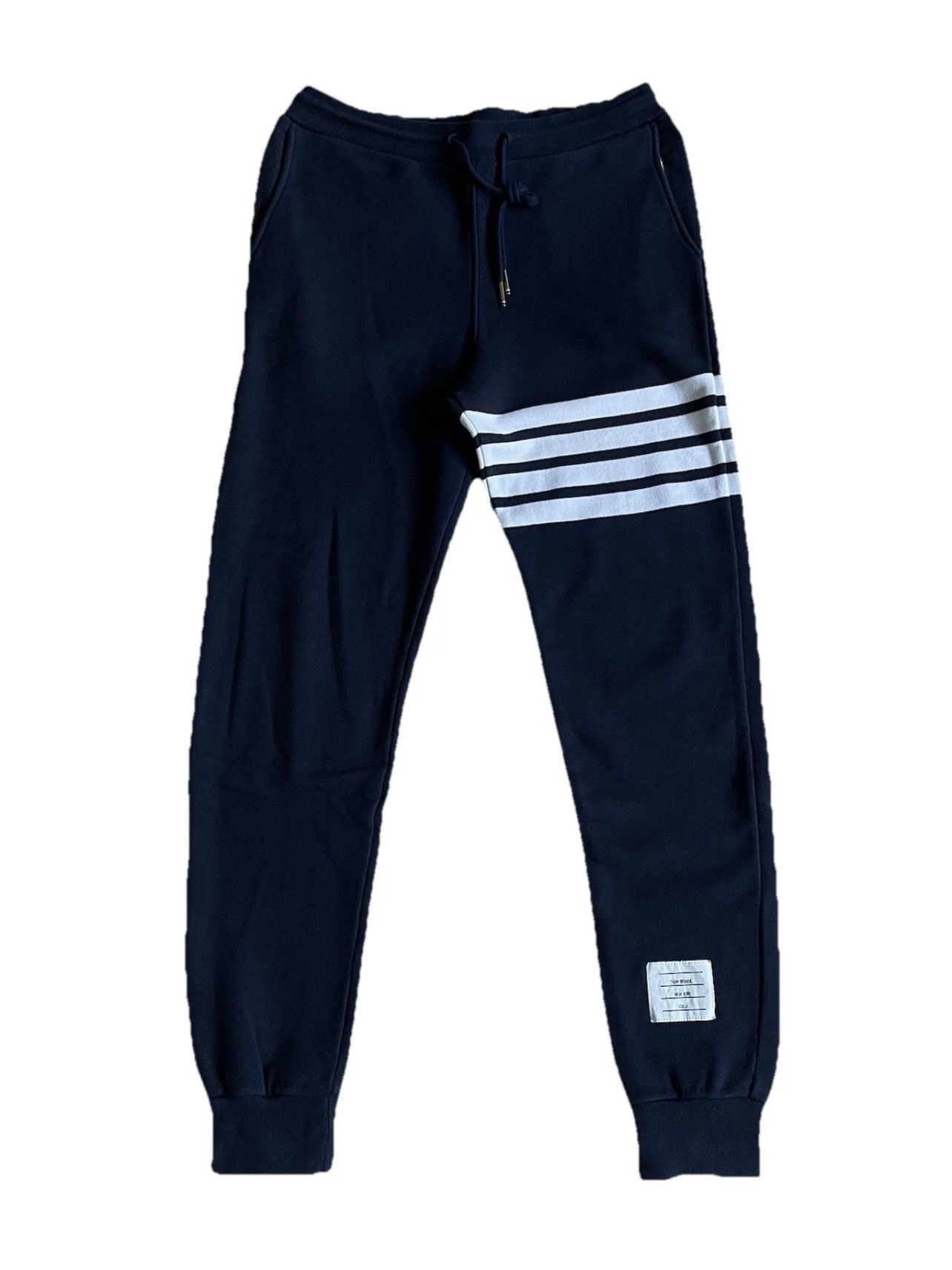Thom Browne Navy Thom Browne Sweatpants (Retail $860) Size US 30 / EU 46 - 2 Thumbnail
