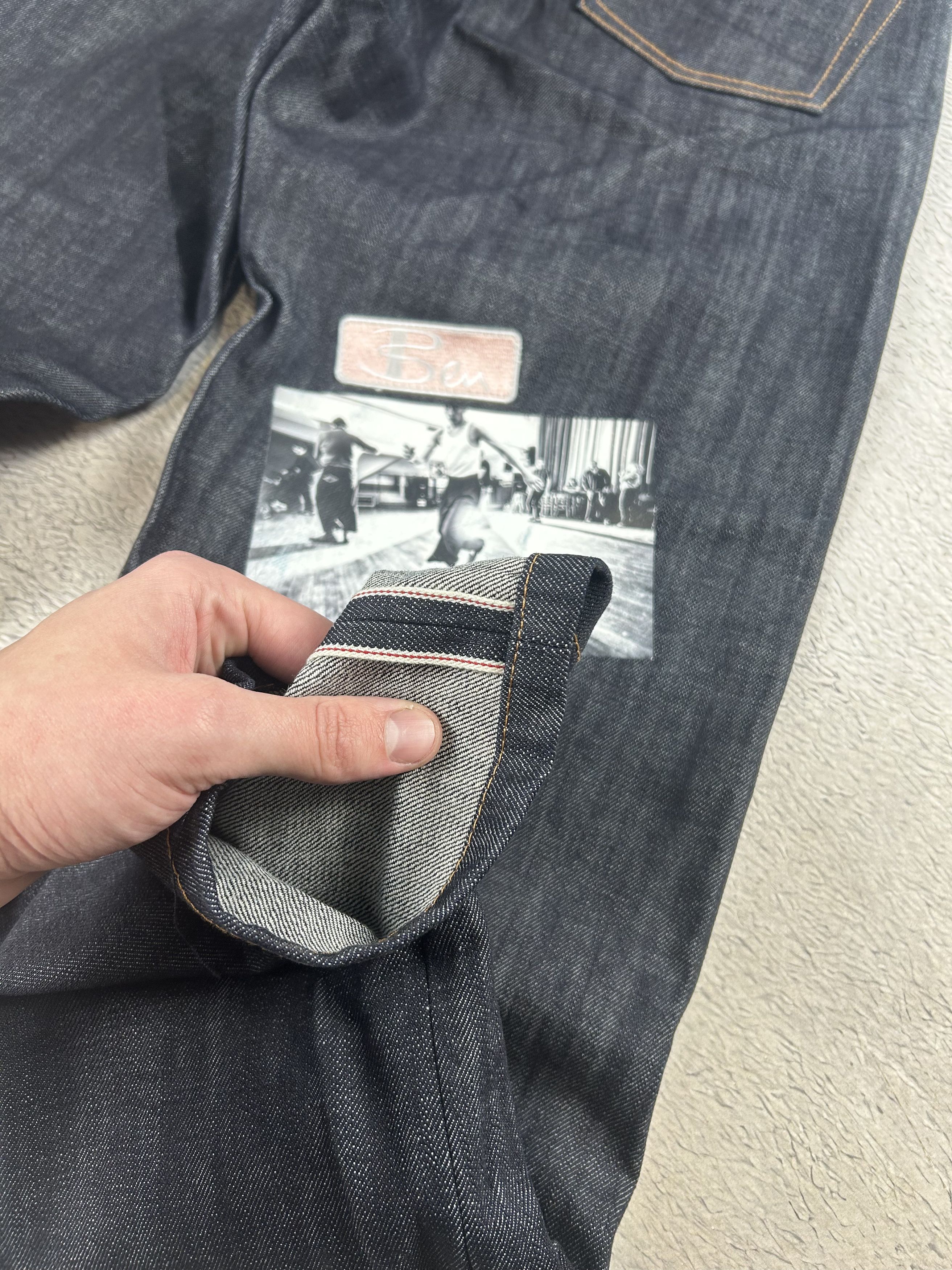Ben Sherman × House Of Holland × JNCO Ben Sherman x House Of Holland Jeans Selvedge Denim Baggy Size US 32 / EU 48 - 8 Thumbnail