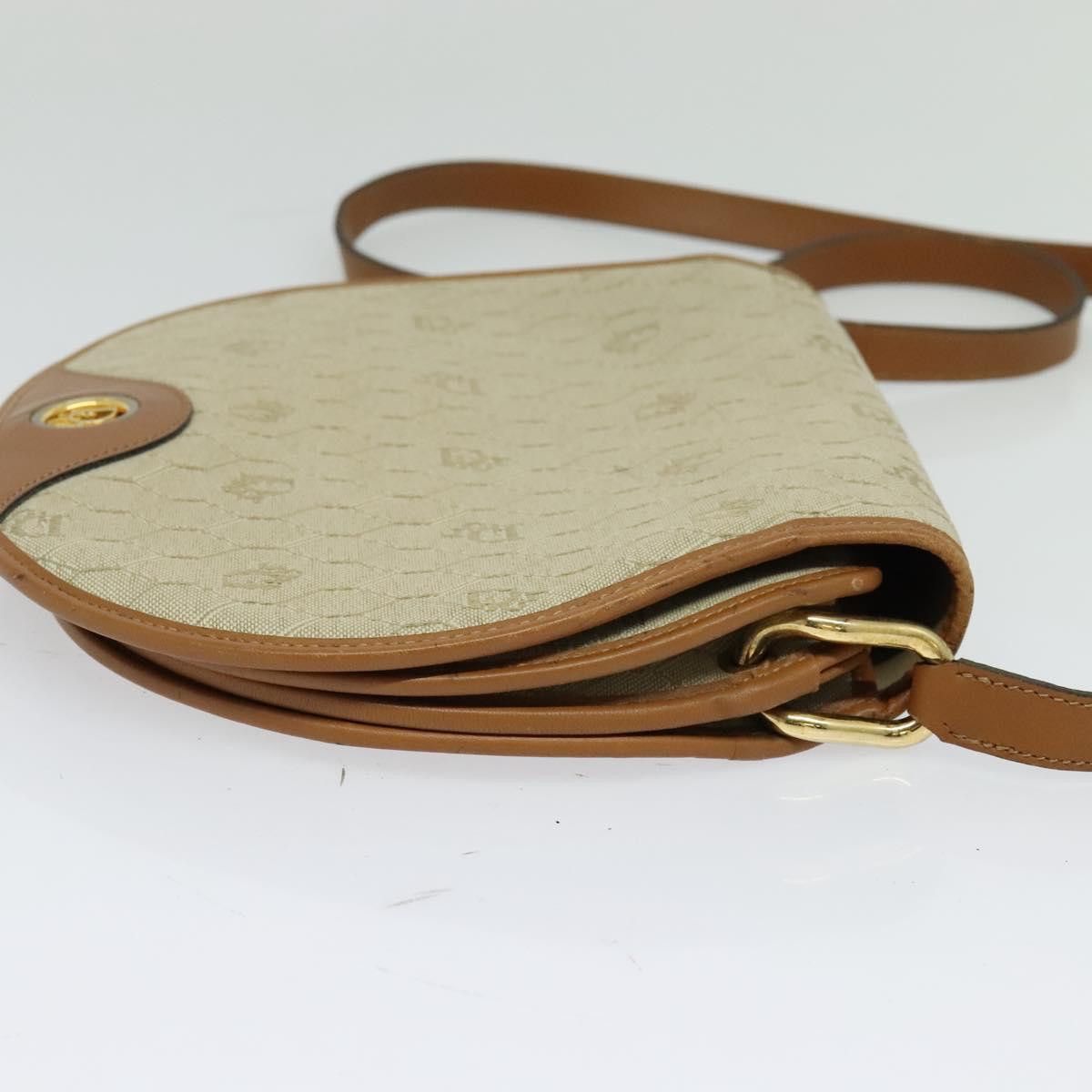 Dior DIOR Honeycomb Canvas Shoulder Bag Pvc Beige Gold Size ONE SIZE - 5 Thumbnail