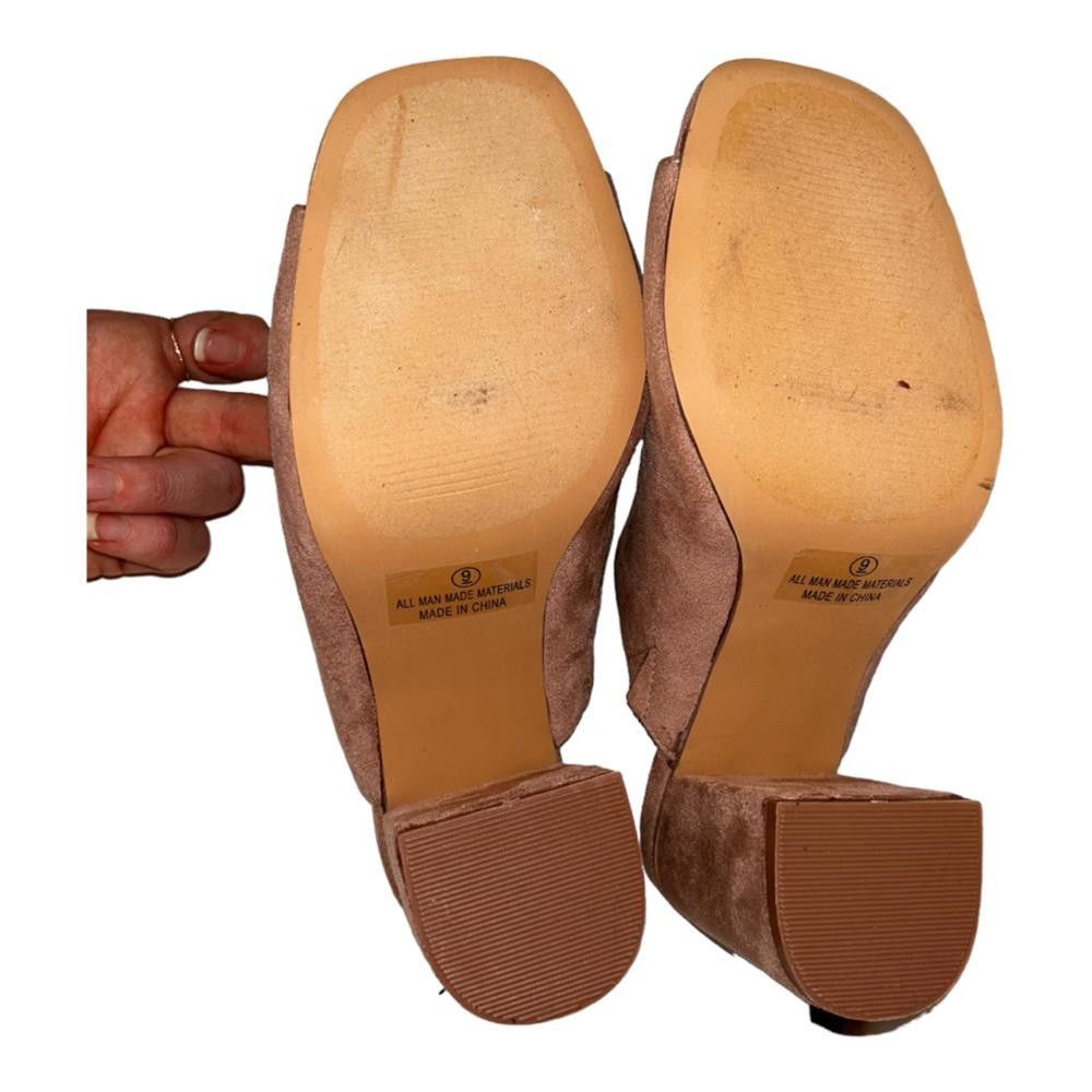 Lulus Lulus l Mauve Suede Peep-Toe Mules Size 9 Size US 9 / IT 39 - 9 Thumbnail