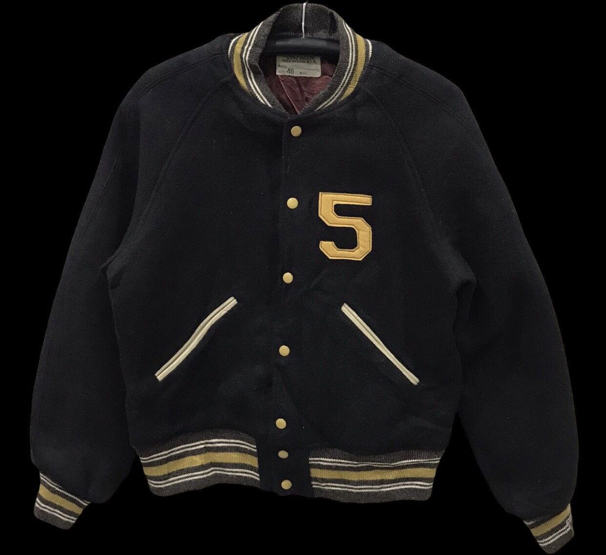 Buzz Rickson's Archival BUZZ RICKSON Bomber Baron Embroidery Varsity Jacket Size US M / EU 48-50 / 2 - 2 Thumbnail
