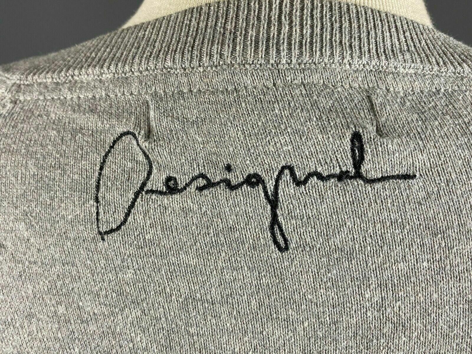 Desigual Ladies Desigual Why Grey Crew Neck Jumper Sweater Size L Size L / US 10 / IT 46 - 8 Thumbnail