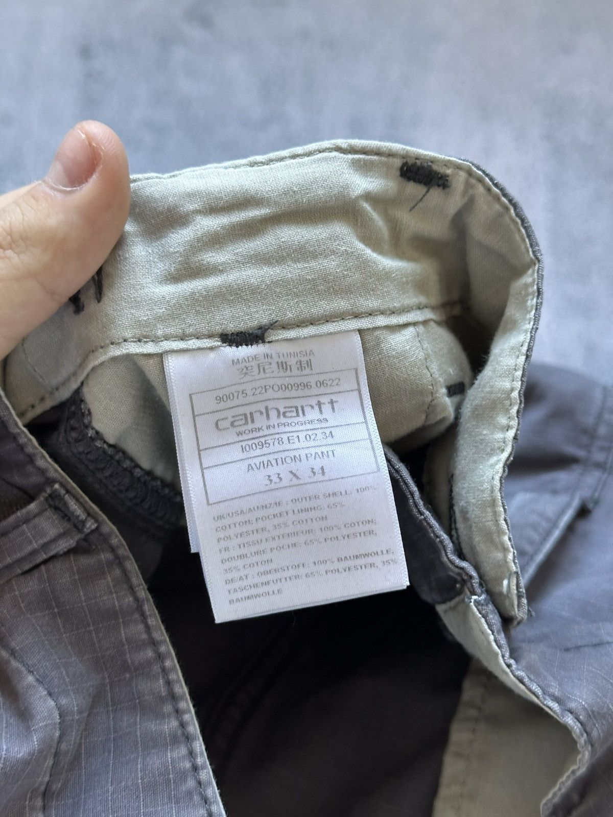 Carhartt Men’s Carhartt Aviation Pants 33 x 34 Size Logo Gray Size US 33 - 11 Thumbnail