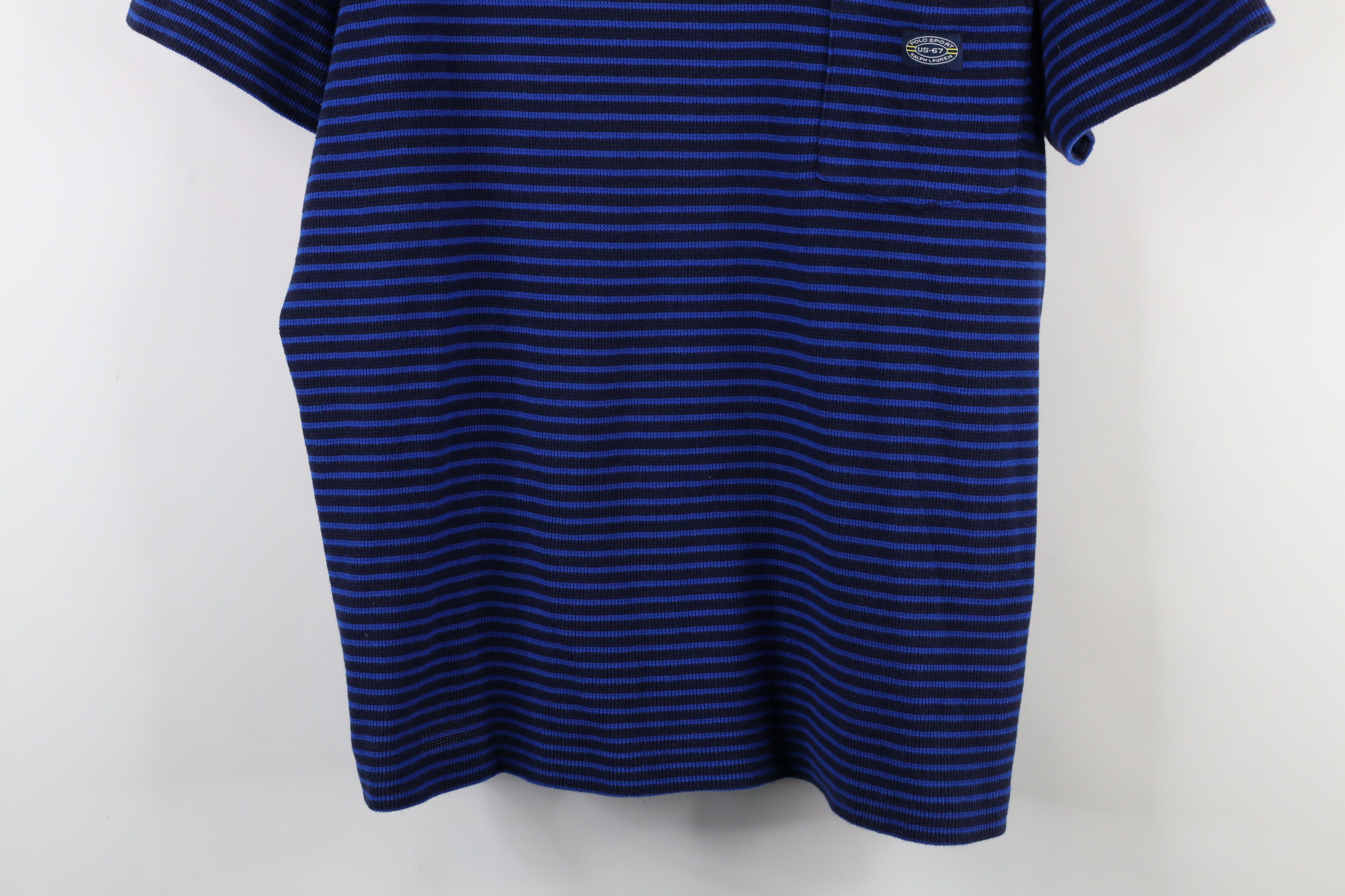 Ralph Lauren × Vintage Vintage 90s Polo Sport Ralph Lauren Waffle Knit T-Shirt Size US L / EU 52-54 / 3 - 3 Thumbnail