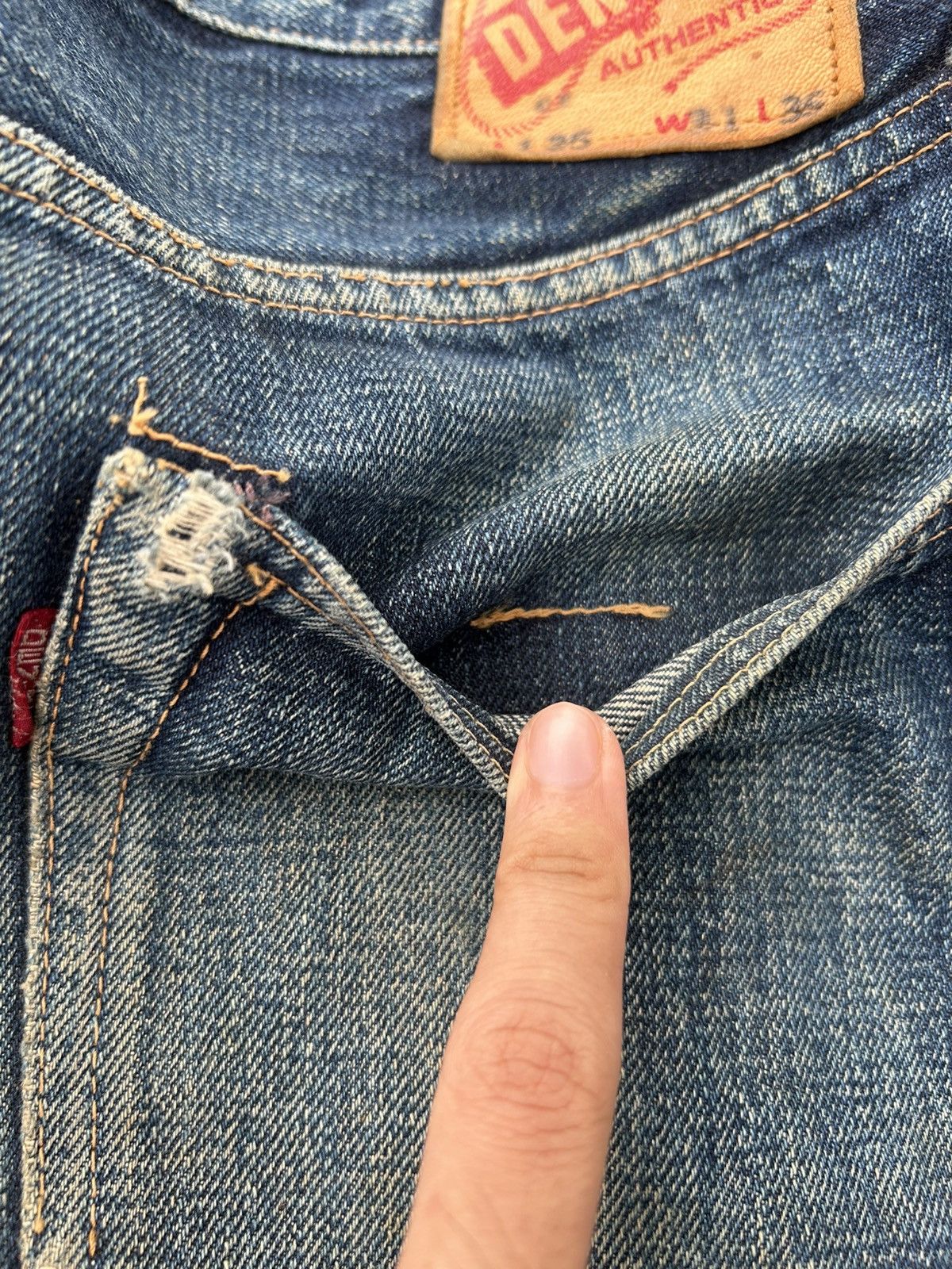 Kapital Vintage Denime Selvedge Distressed Denim Jeans Size US 30 / EU 46 - 11 Thumbnail