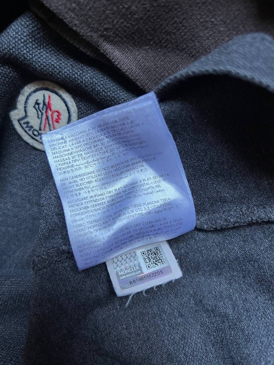 Designer × Moncler MONCLER LONG SLEEVE MAGLIA POLO t shirt tee GREY Size US M / EU 48-50 / 2 - 13 Thumbnail