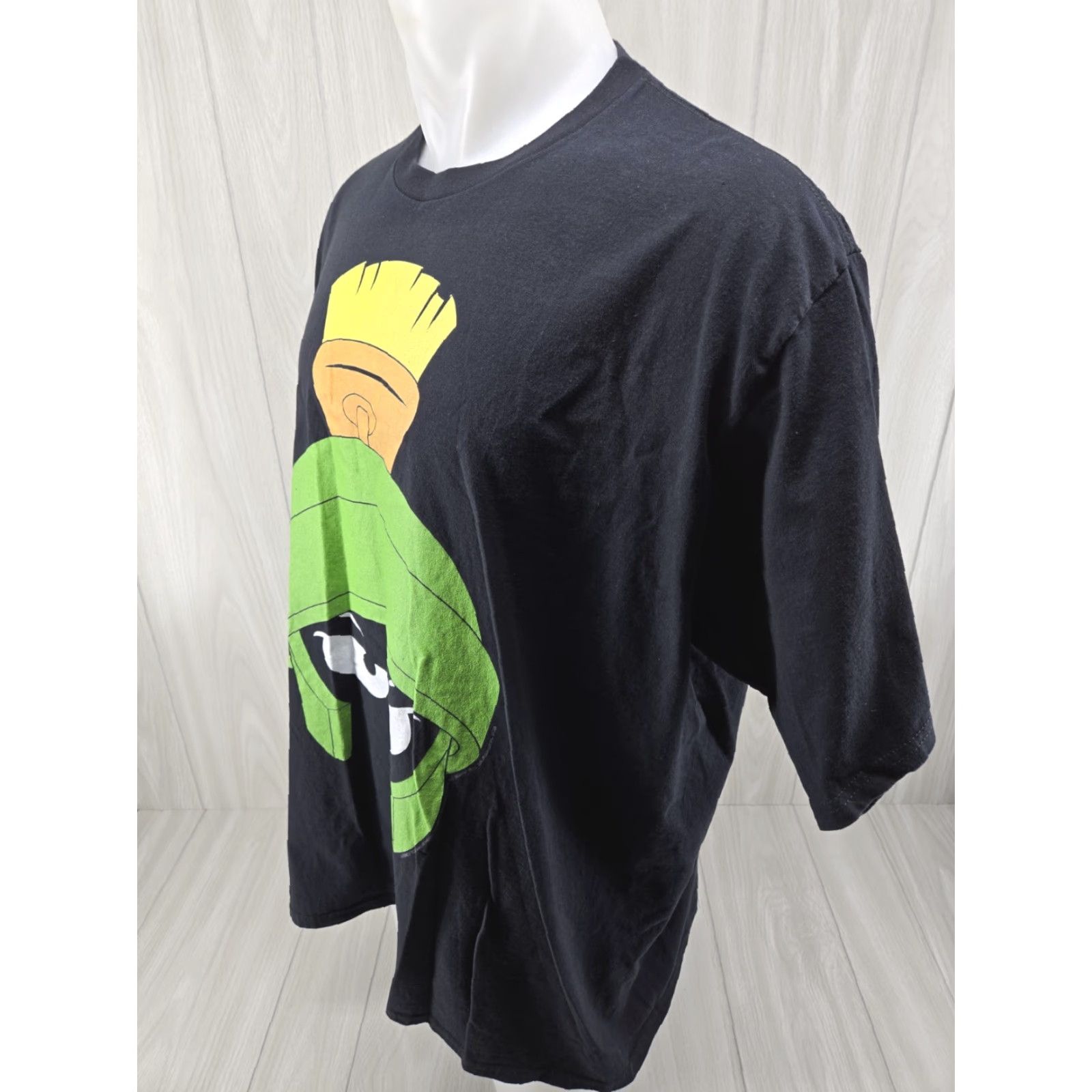 Port & Company VINTAGE Looney Tunes Port & Company T-Shirt Marvin The Martian Big Face Graphic Print 3XL Black Crewneck Short Sleeve Mens Size US XXL / EU 58 / 5 - 5 Thumbnail
