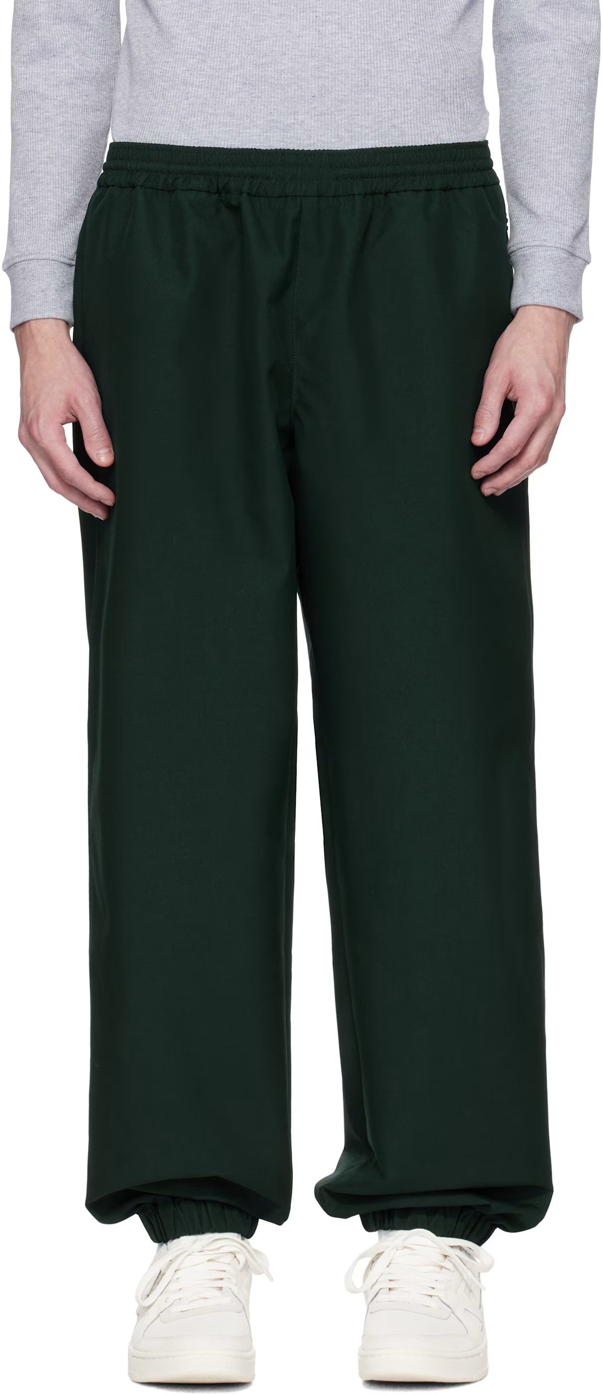 Lacoste Lacoste Green Runway Oversized Twill Trousers Size US 36 / EU 52 - 1 Thumbnail