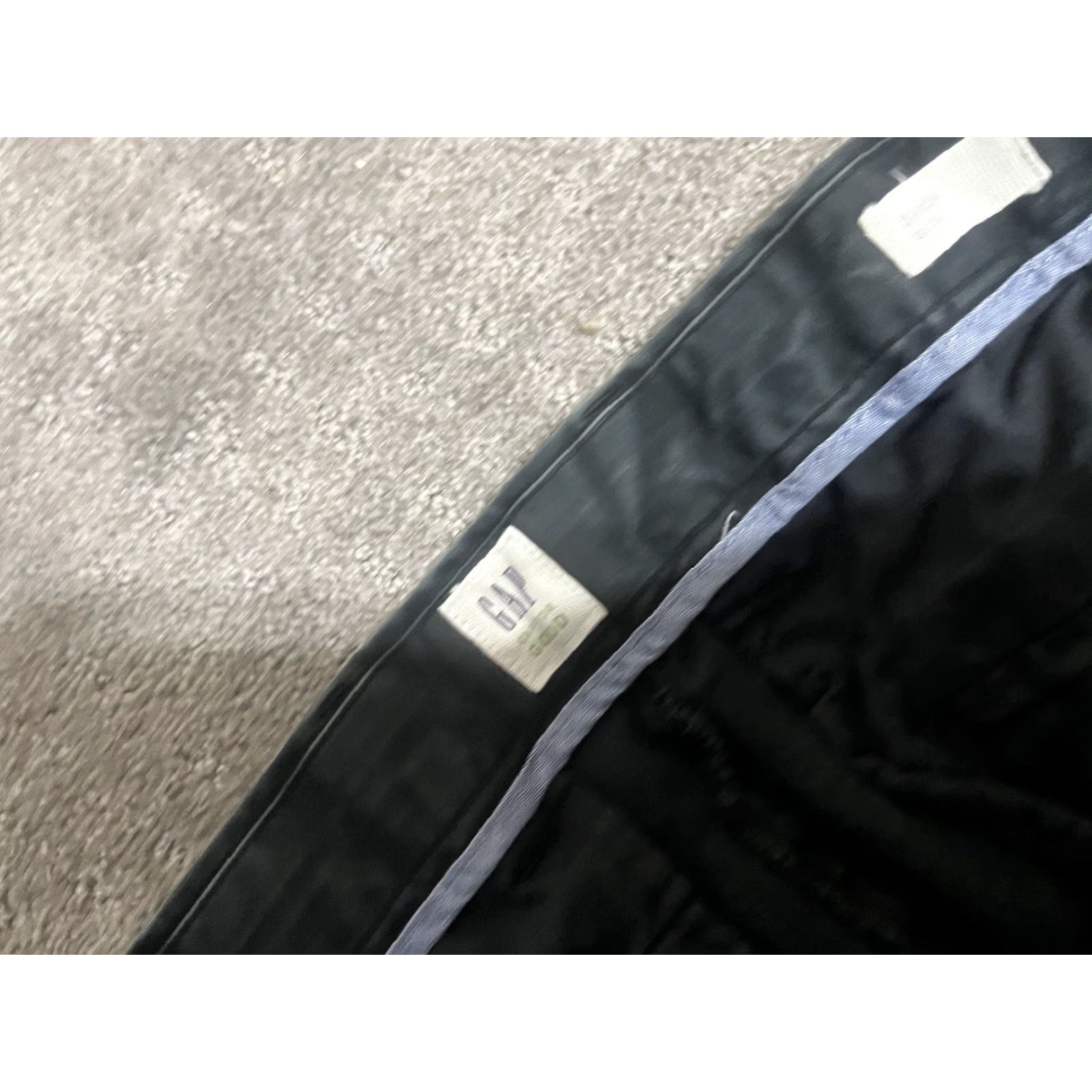 Gap VINTAGE? No — Gap Men's Chino Pants Slim 34x34 Black Cotton Flat Front Canvas Casual Pants 34 Inseam Slim Fit Mens Size US 34 / EU 50 - 6 Thumbnail