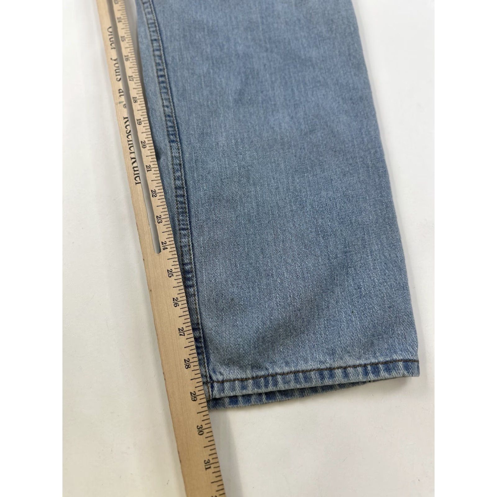 Levi's VINTAGE Levi's 505 Jeans Mens 32x29.5 Blue Distressed Straight 34 x 30 Tagged 34x30 Mens Jeans Size US 32 / EU 48 - 6 Thumbnail