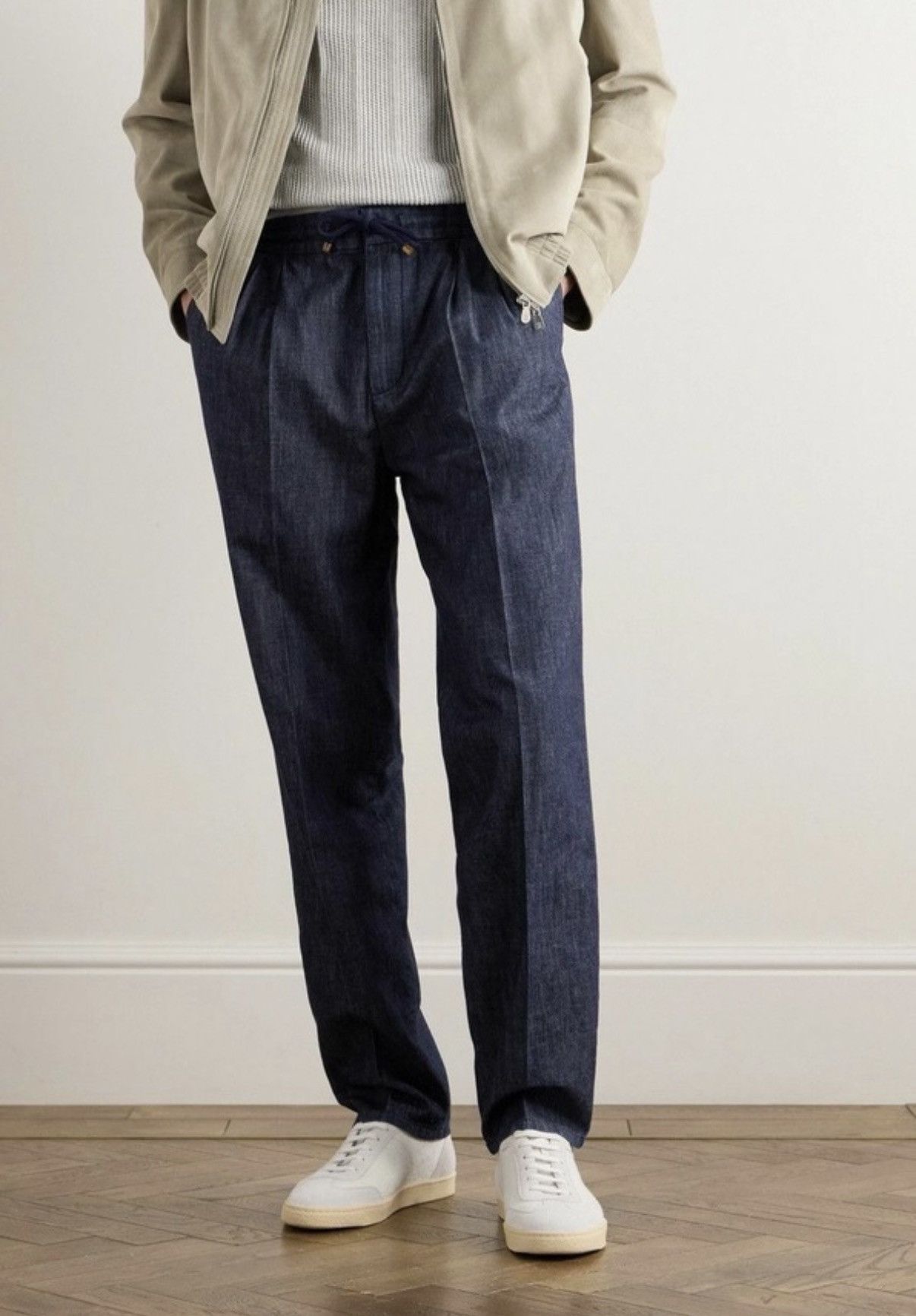 Brunello Cucinelli Brunello Cucinelli Pants Leisure Fit Drawstring Trousers Size US 34 / EU 50 - 1 Thumbnail