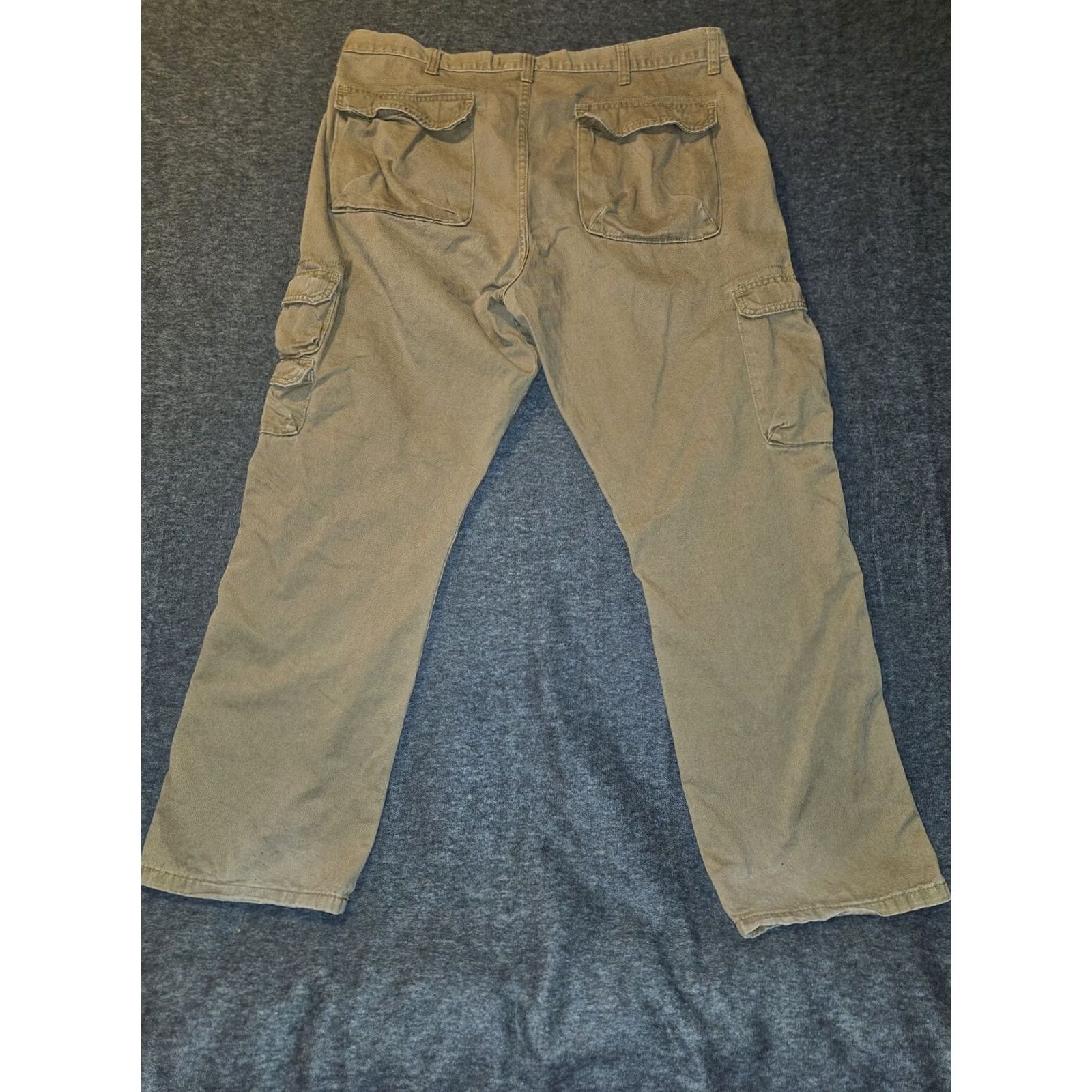 Wrangler Wrangler Cargo Pants Men's 40x32 Dark Khaki Casual Workwear Western Pants Cargo Pocket Beige Size 40 Regular Inseam 30 Men's Wrangler Size US 40 / EU 56 - 8 Thumbnail