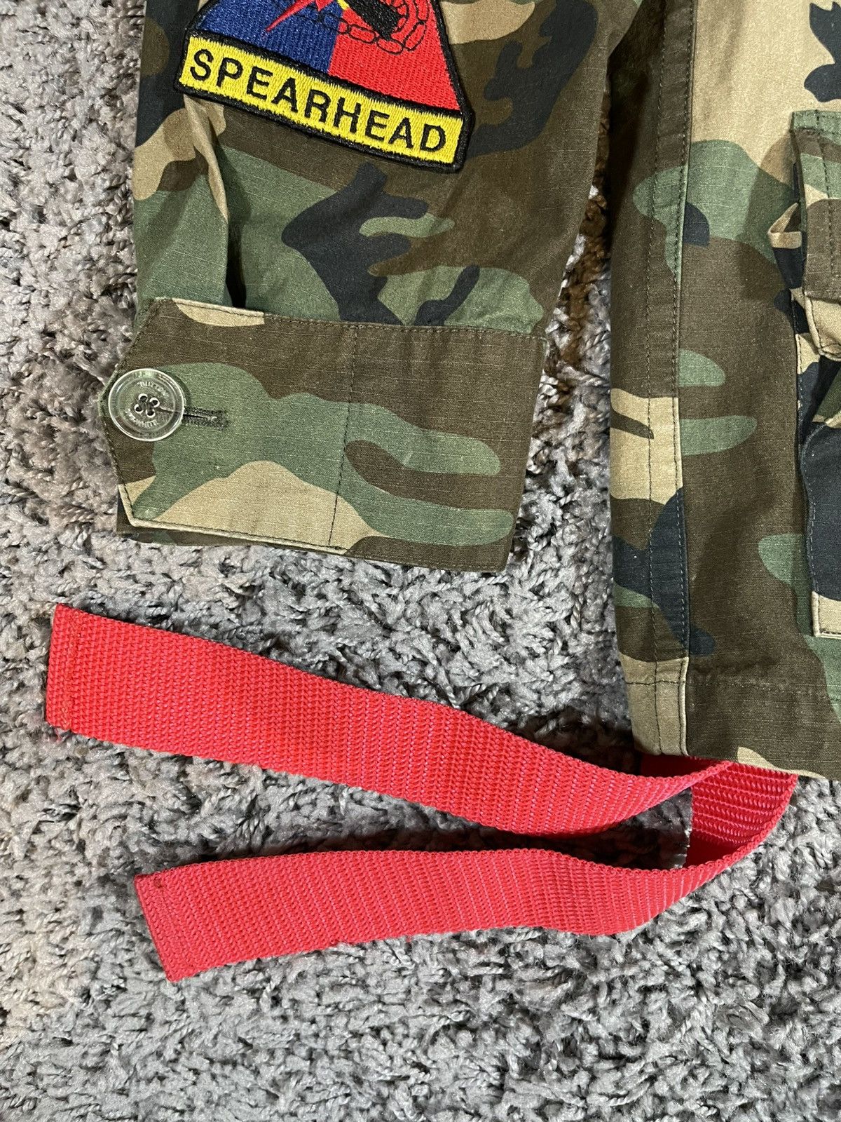 Off-White OFF-WHITE Virgil Abloh Army Archive Field Jacket Camouflage Size US XXS / EU 40 - 3 Thumbnail