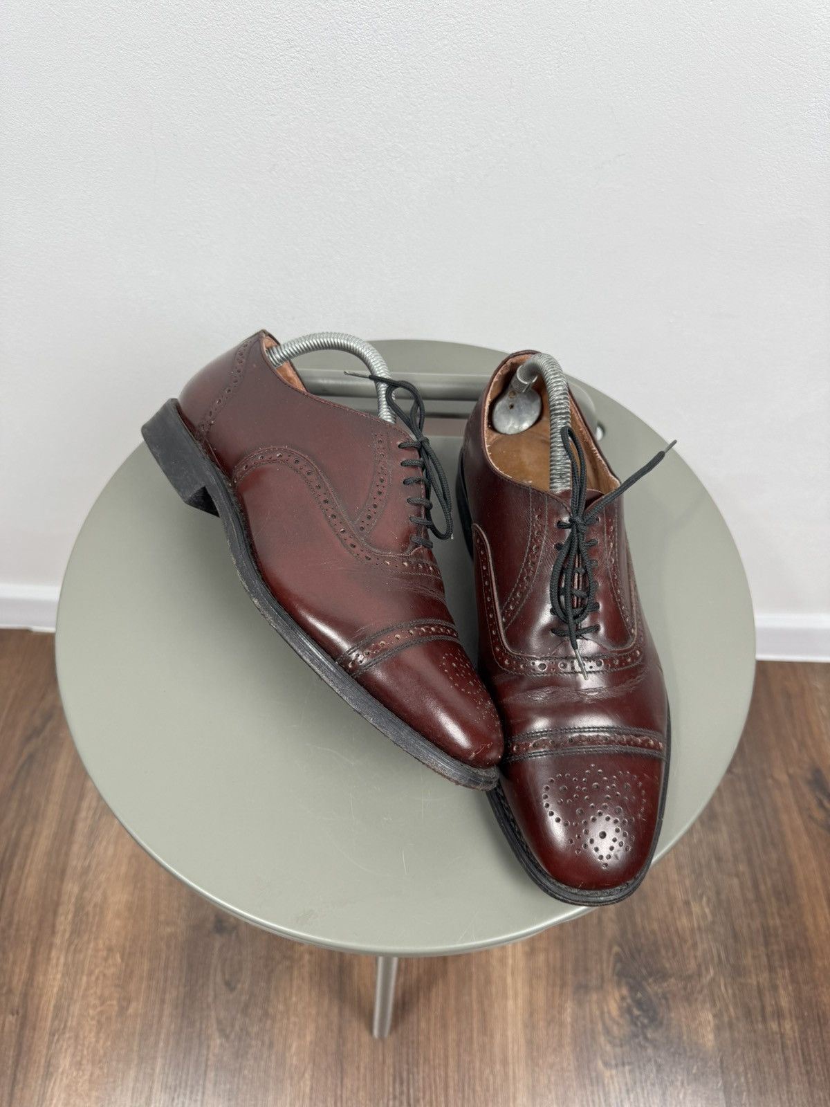 Other Vintage Burgundy Leather Brogue Oxford Shoes US 7.5 EU 40.5 Size US 7.5 / EU 40-41 - 1 Thumbnail