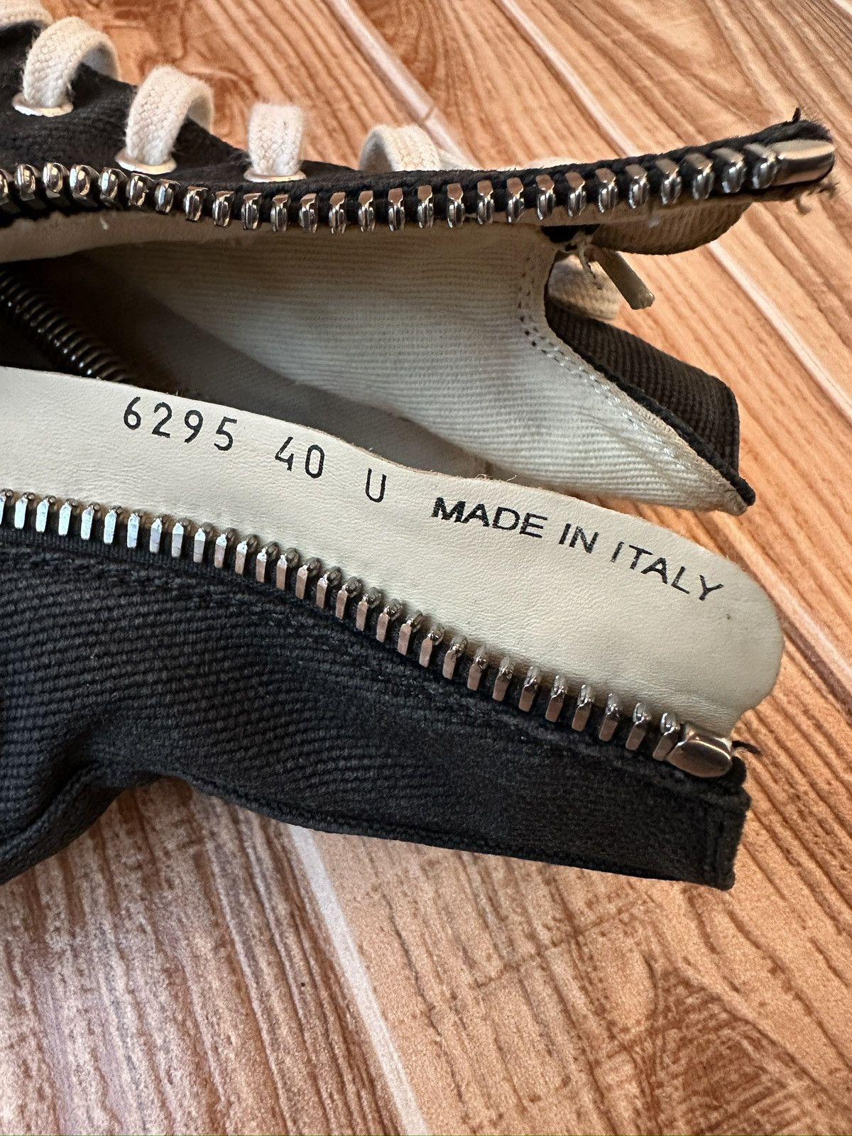 Rick Owens Rick Owens DRKSHDW Canvas Ramones Embroidered Logo Hightops Size US 7.5 / EU 40-41 - 19 Thumbnail