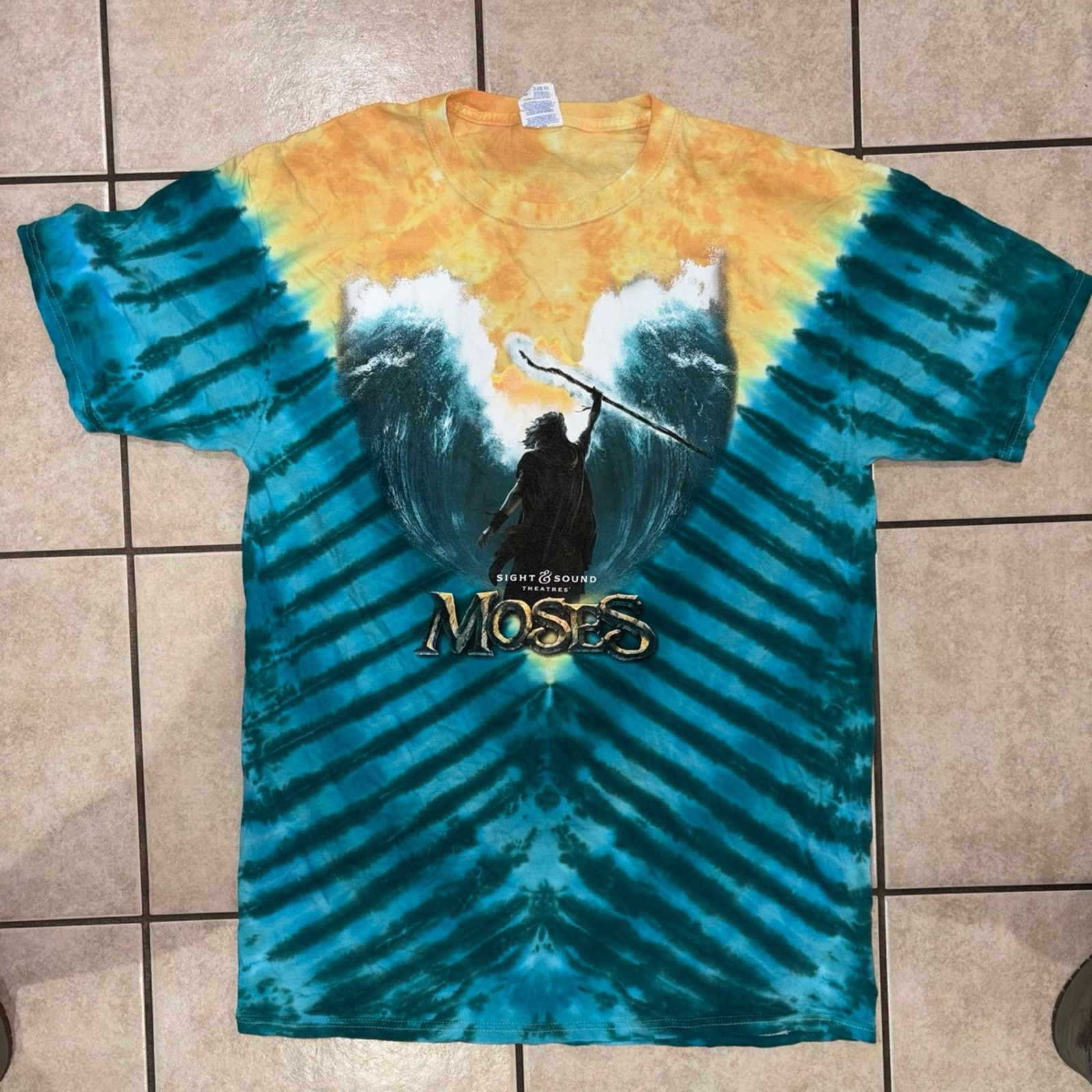 Jerzees Sight & Sound Moses Shirt tie dye all over size large Size US L / EU 52-54 / 3 - 1 Thumbnail