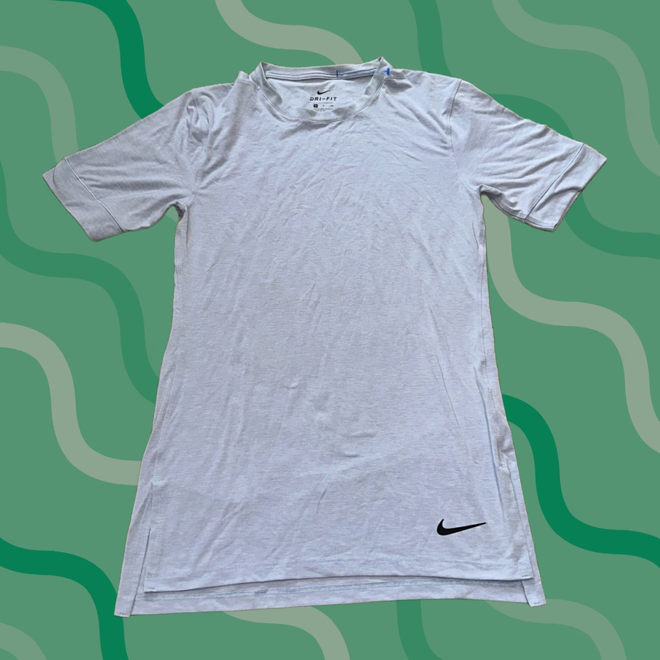 Nike Nike Dri-Fit Shirt Mens Small Blue Gym Performance Lightweight Running Training Size US S / EU 44-46 / 1 - 1 Thumbnail